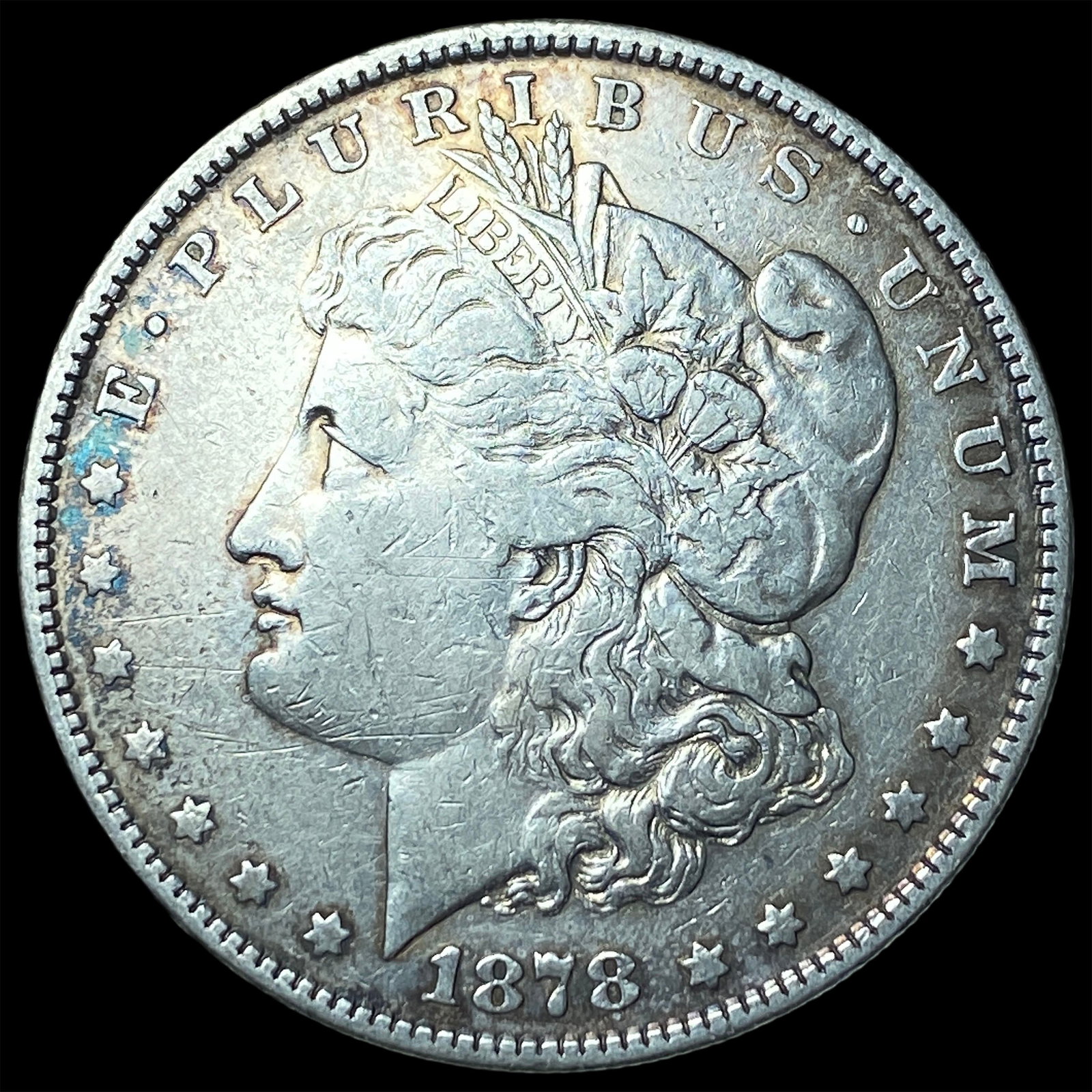 1878 Silver Morgan Dollar LIGHTLY CIRCULATED: 1878 Silver Morgan Dollar LIGHTLY CIRCULATED