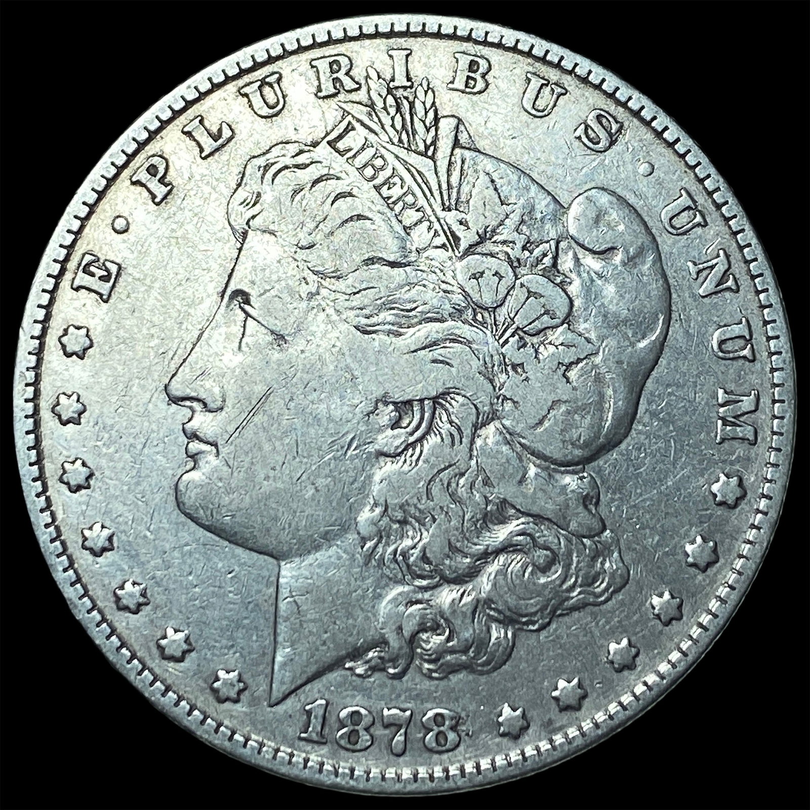 1878 Silver Morgan Dollar LIGHTLY CIRCULATED: 1878 Silver Morgan Dollar LIGHTLY CIRCULATED