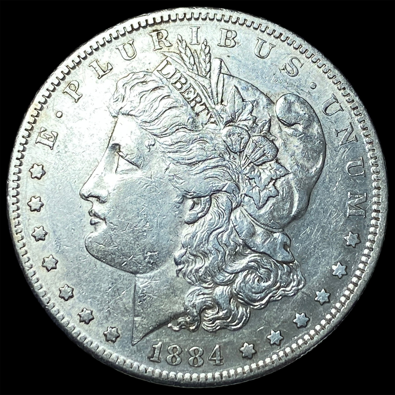 1884-S Silver Morgan Dollar CLOSELY UNCIRCULATED: 1884-S Silver Morgan Dollar CLOSELY UNCIRCULATED