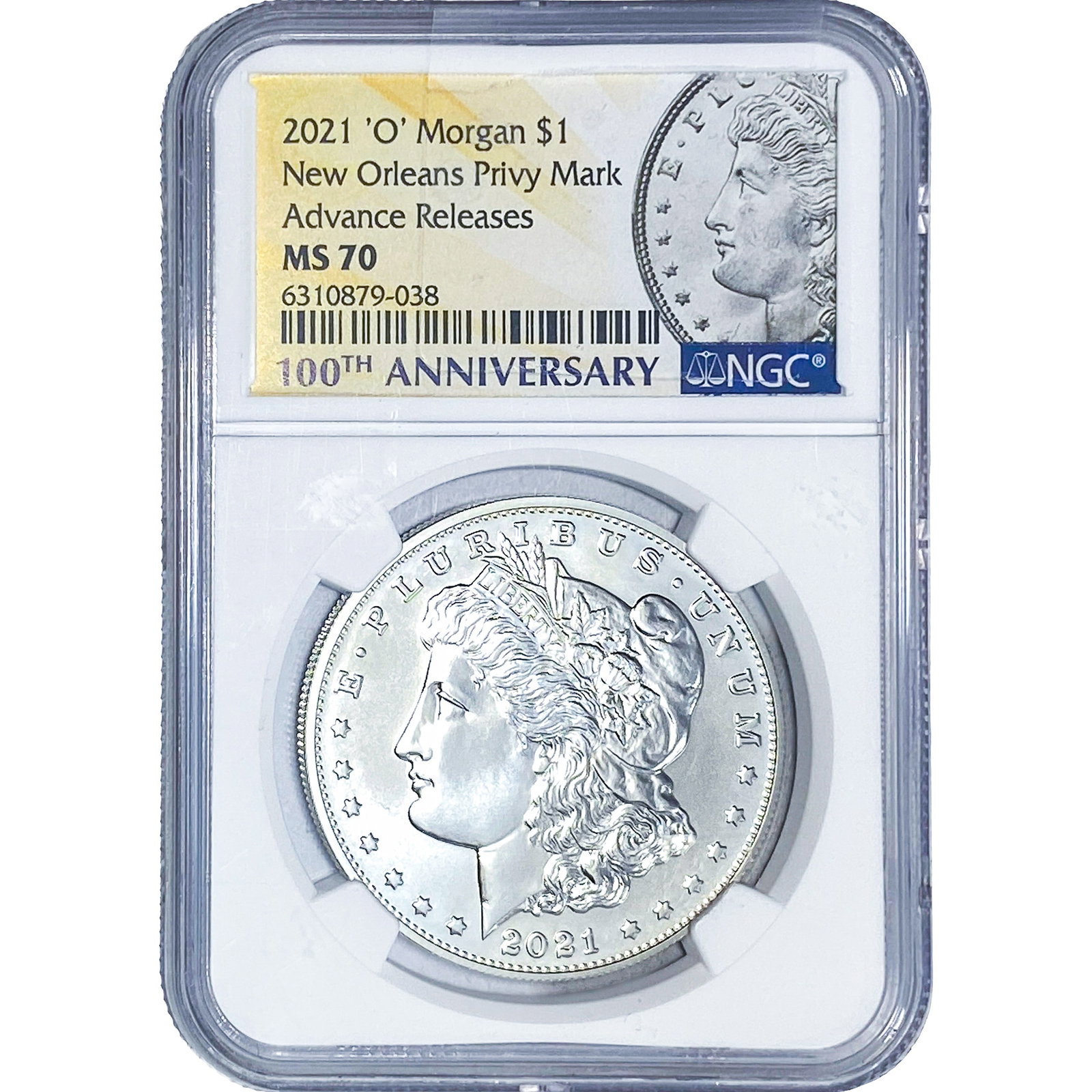 2021-O Morgan Silver Dollar NGC MS70: 2021-O Morgan Silver Dollar NGC MS70