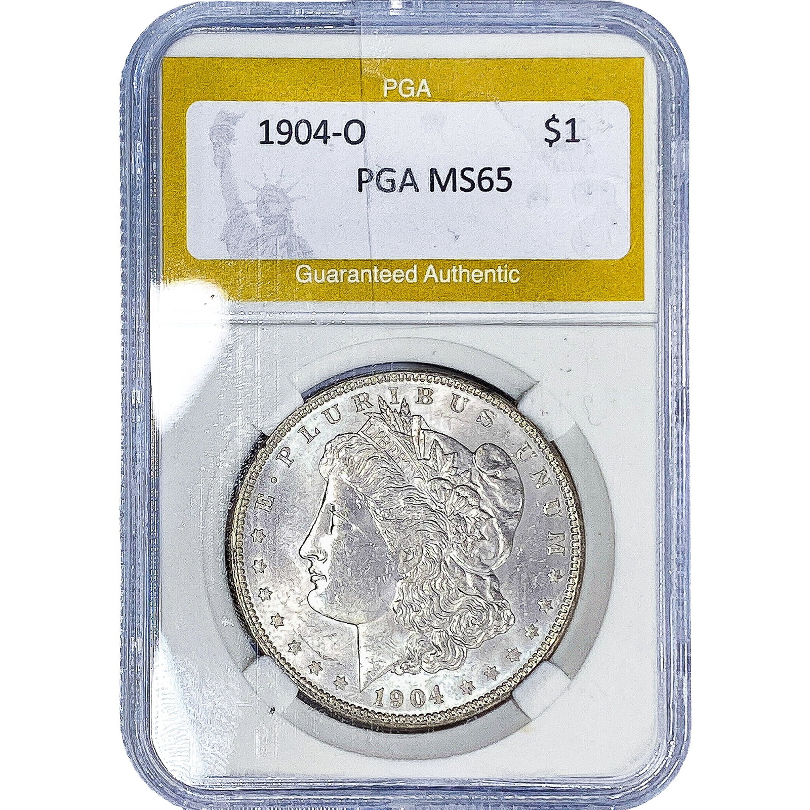 1904-O Morgan Silver Dollar PGA MS65: 1904-O Morgan Silver Dollar PGA MS65