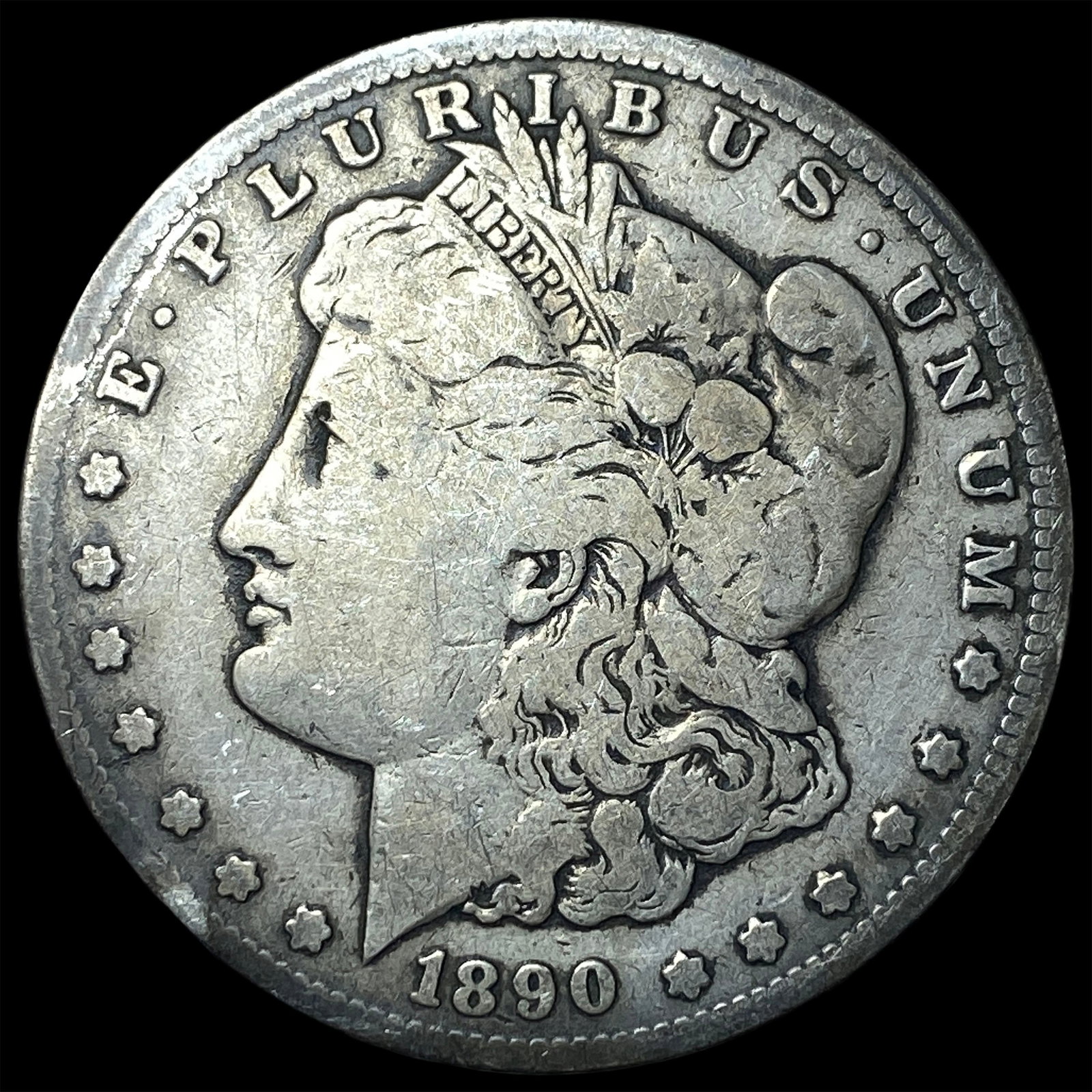 1890-CC Silver Morgan Dollar NICELY CIRCULATED: 1890-CC Silver Morgan Dollar NICELY CIRCULATED