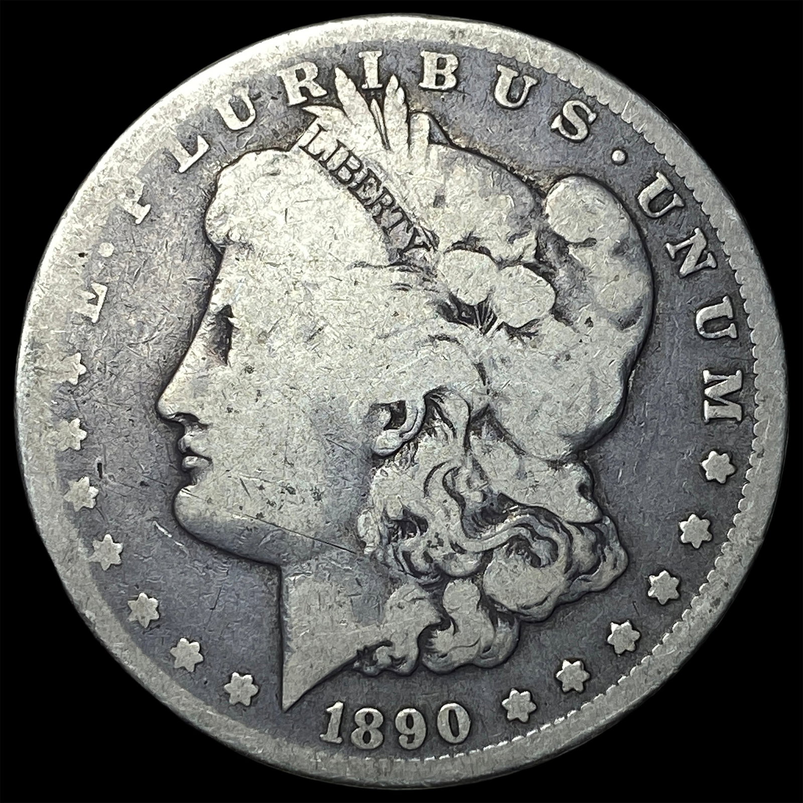 1890-CC Silver Morgan Dollar NICELY CIRCULATED: 1890-CC Silver Morgan Dollar NICELY CIRCULATED