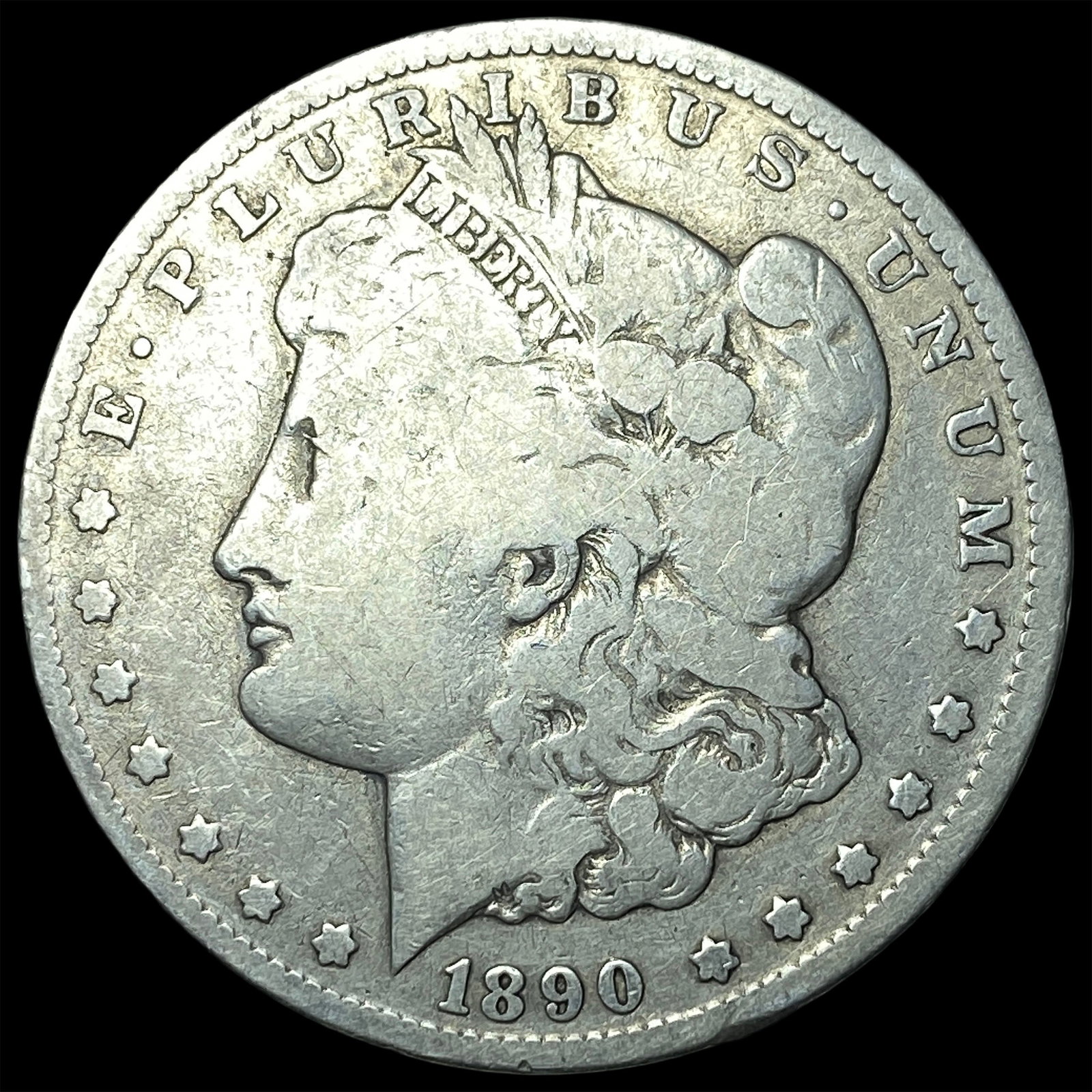 1890-CC Silver Morgan Dollar NICELY CIRCULATED: 1890-CC Silver Morgan Dollar NICELY CIRCULATED