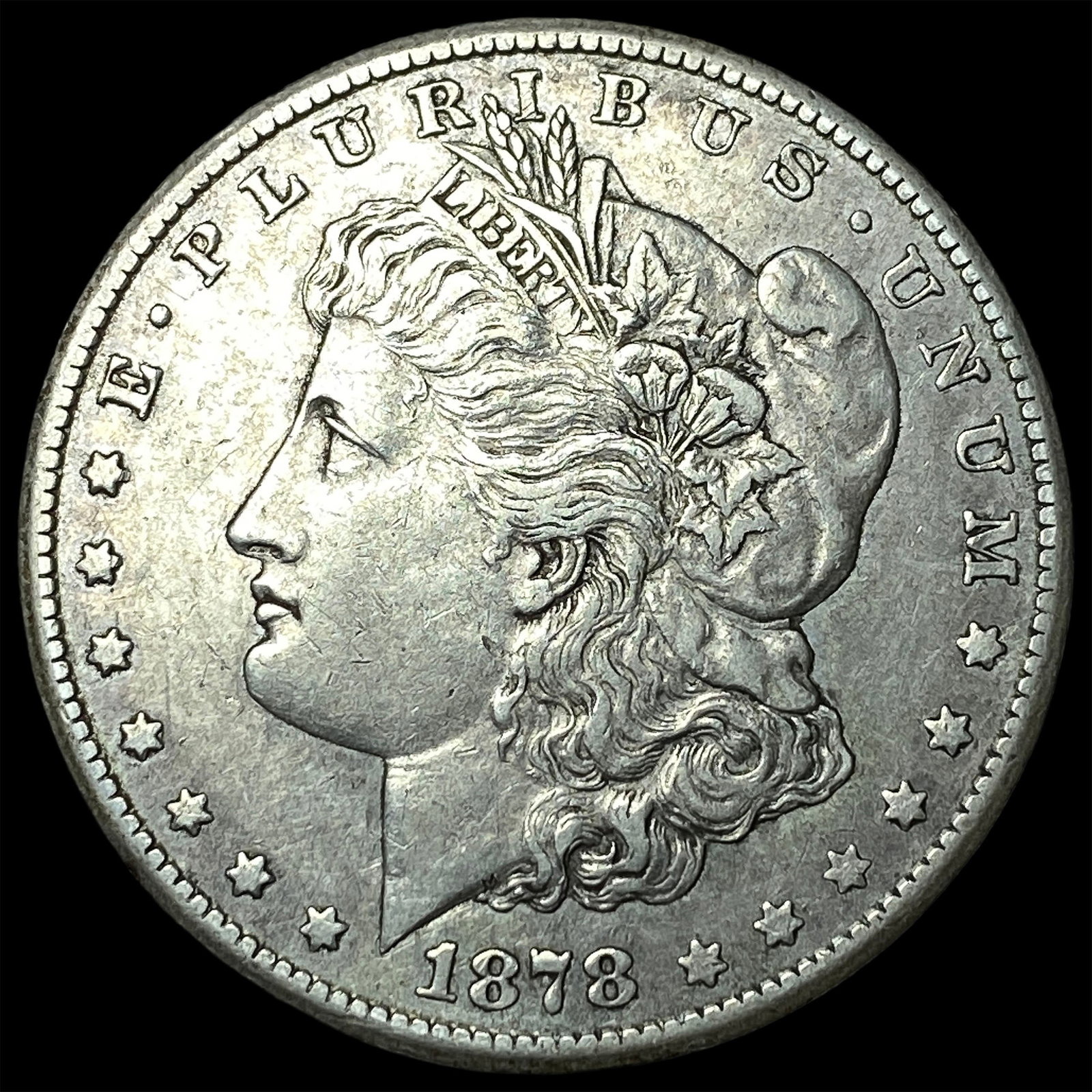 1878-CC Silver Morgan Dollar CLOSELY UNCIRCULATED: 1878-CC Silver Morgan Dollar CLOSELY UNCIRCULATED