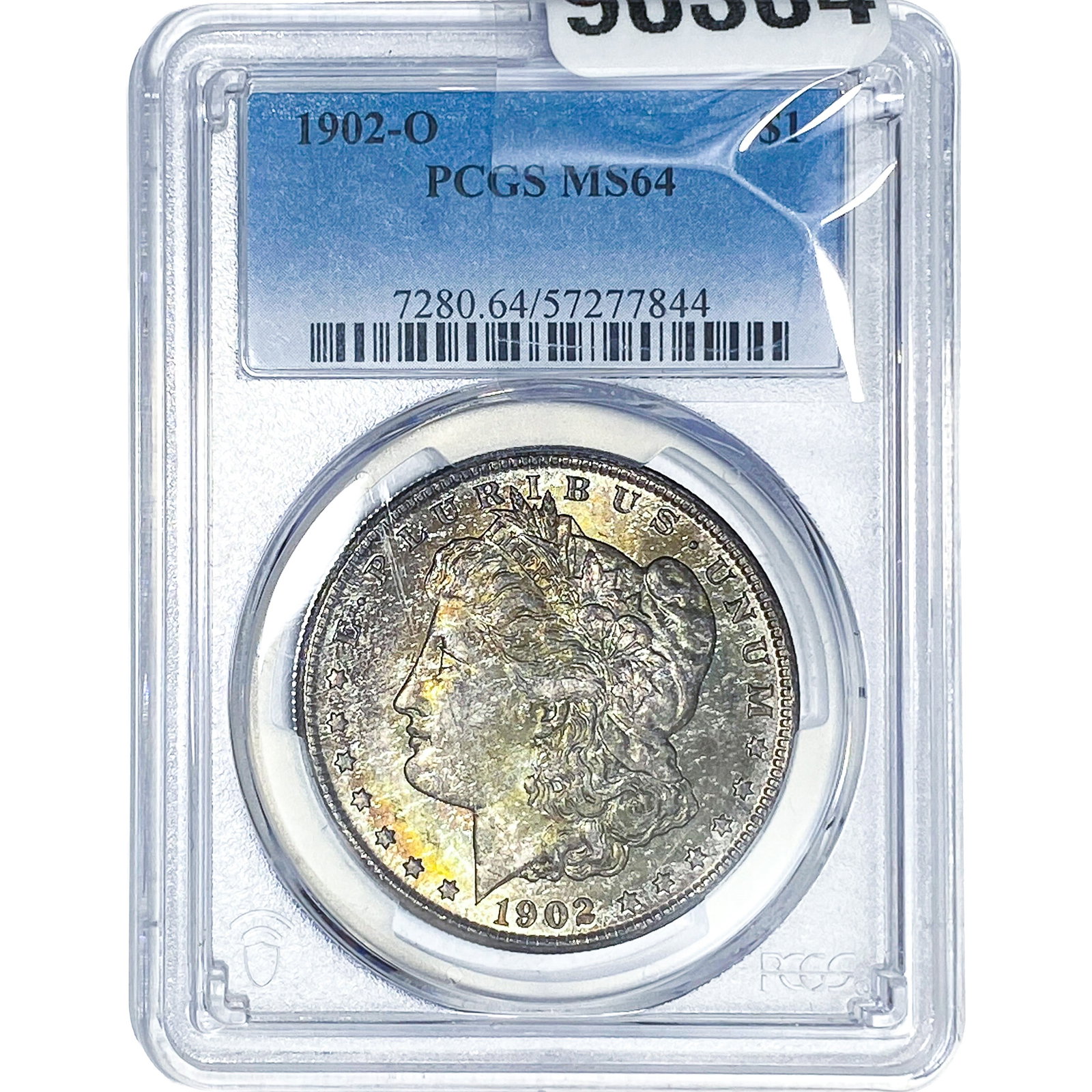 1902-O Morgan Silver Dollar PCGS MS64: 1902-O Morgan Silver Dollar PCGS MS64