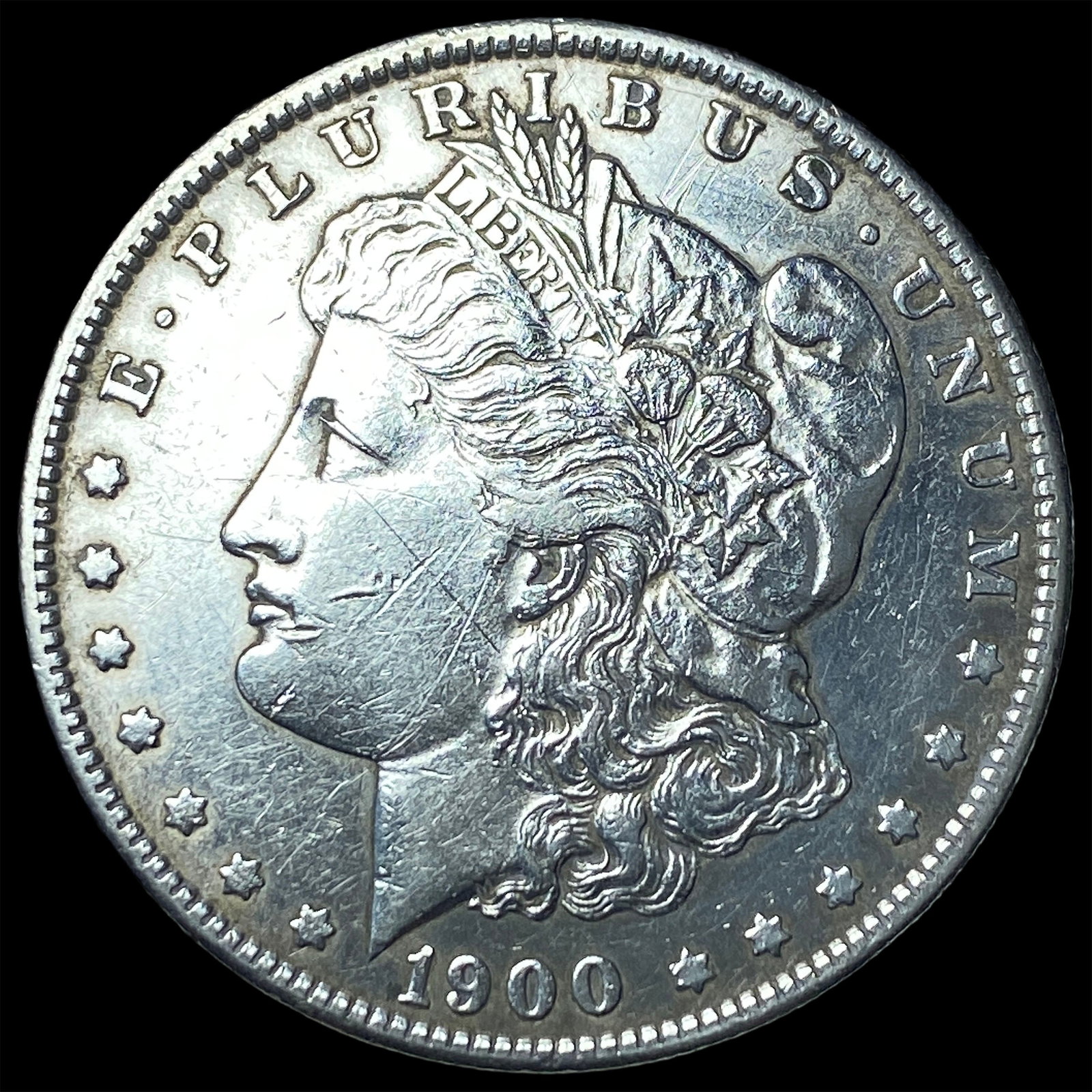 1900-S Morgan Silver Dollar CHOICE AU: 1900-S Morgan Silver Dollar CHOICE AU