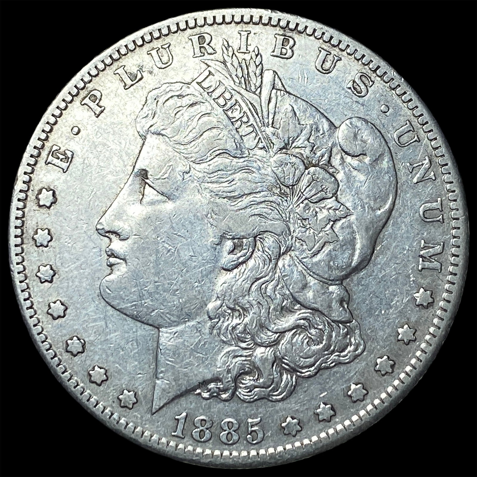 1885-S Silver Morgan Dollar CLOSELY UNCIRCULATED: 1885-S Silver Morgan Dollar CLOSELY UNCIRCULATED