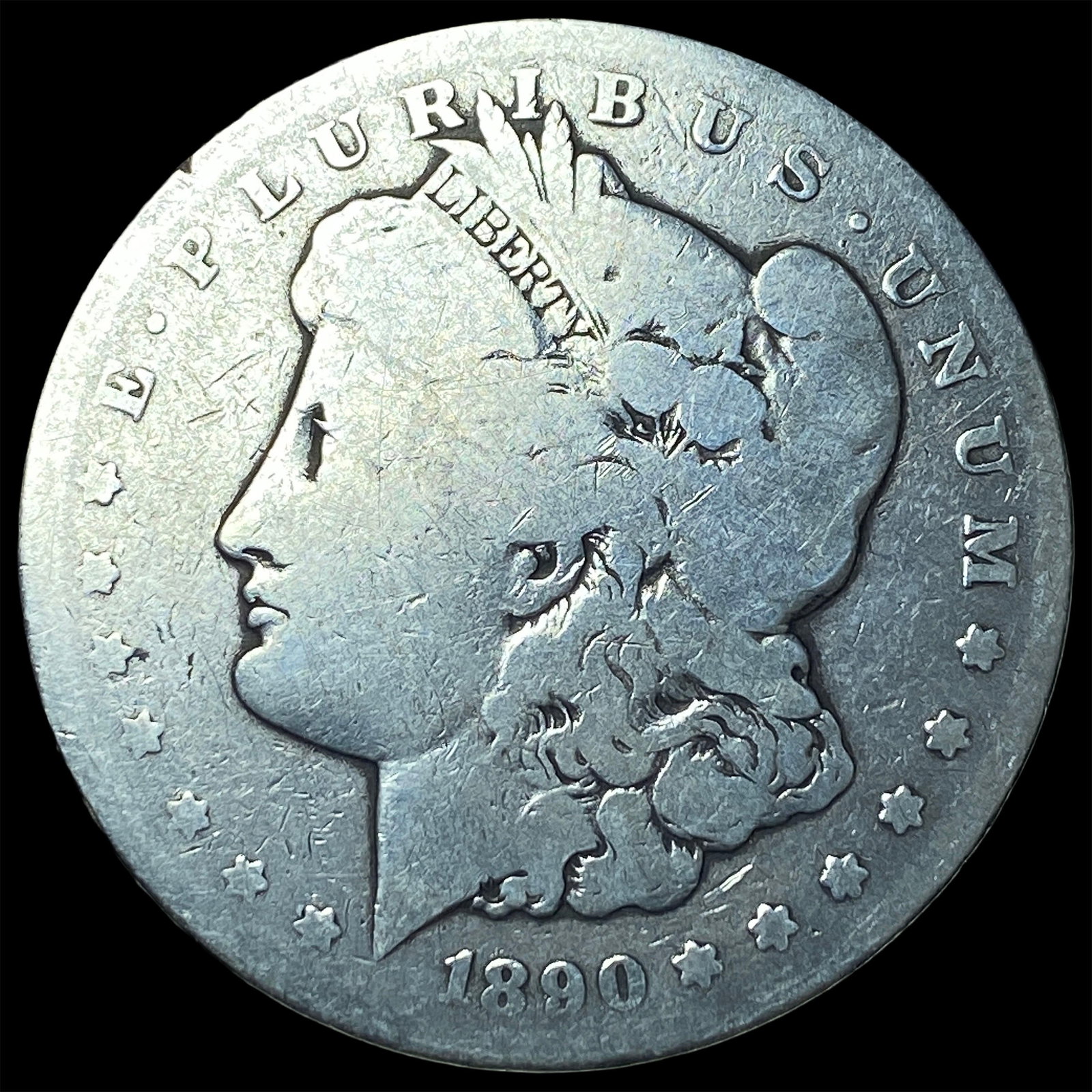 1890-CC Silver Morgan Dollar NICELY CIRCULATED: 1890-CC Silver Morgan Dollar NICELY CIRCULATED
