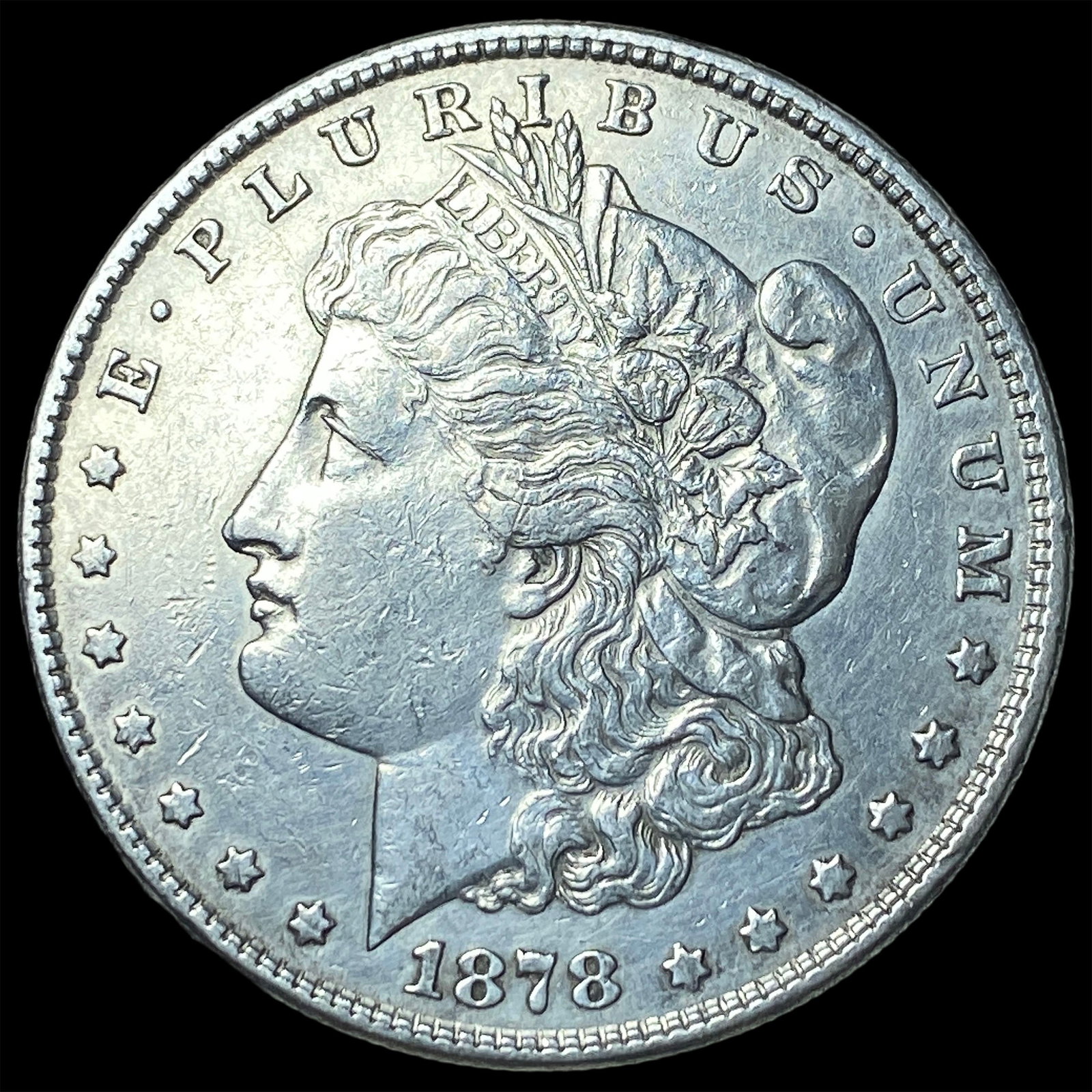 1878 Silver Morgan Dollar LIGHTLY CIRCULATED: 1878 Silver Morgan Dollar LIGHTLY CIRCULATED