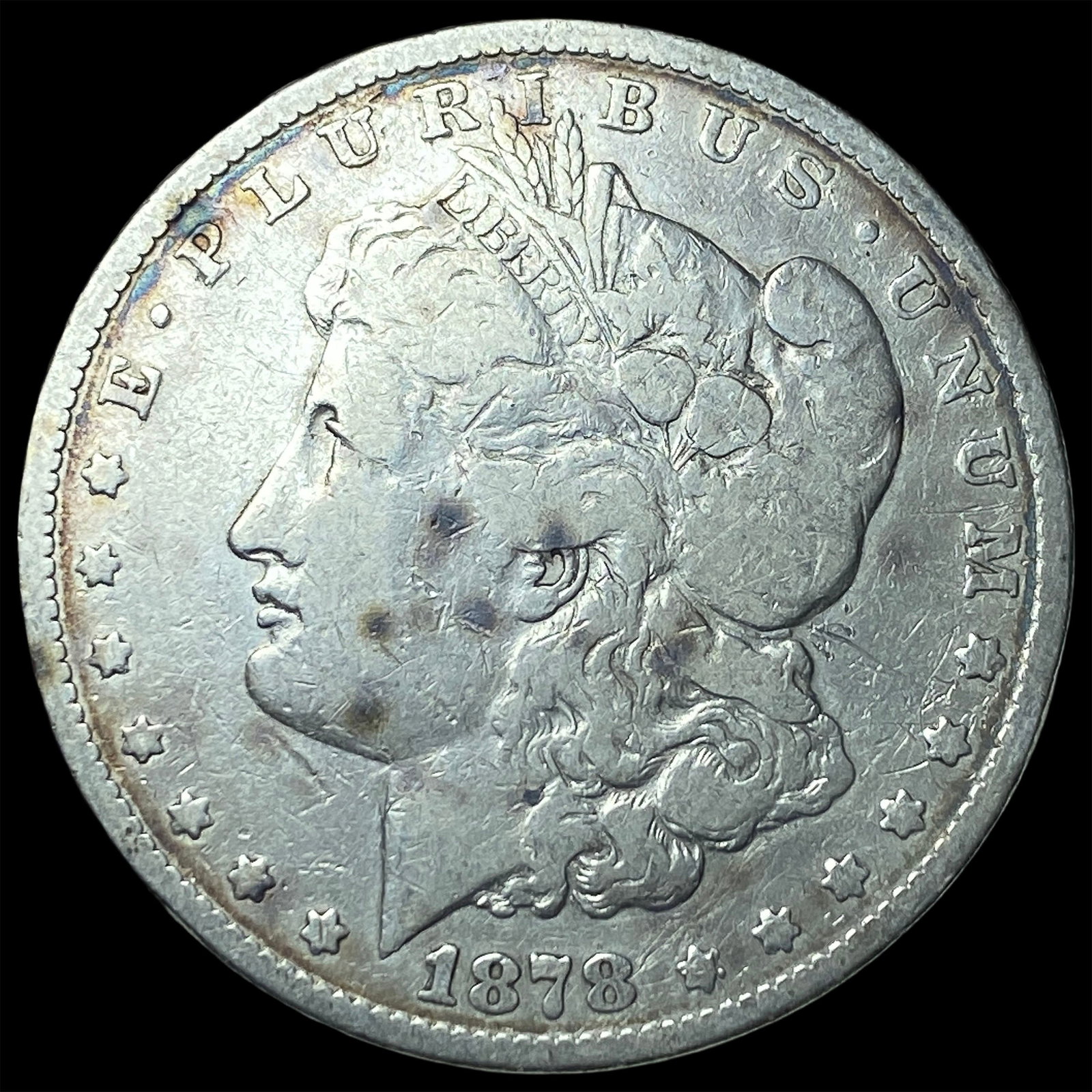 1878 Silver Morgan Dollar LIGHTLY CIRCULATED: 1878 Silver Morgan Dollar LIGHTLY CIRCULATED