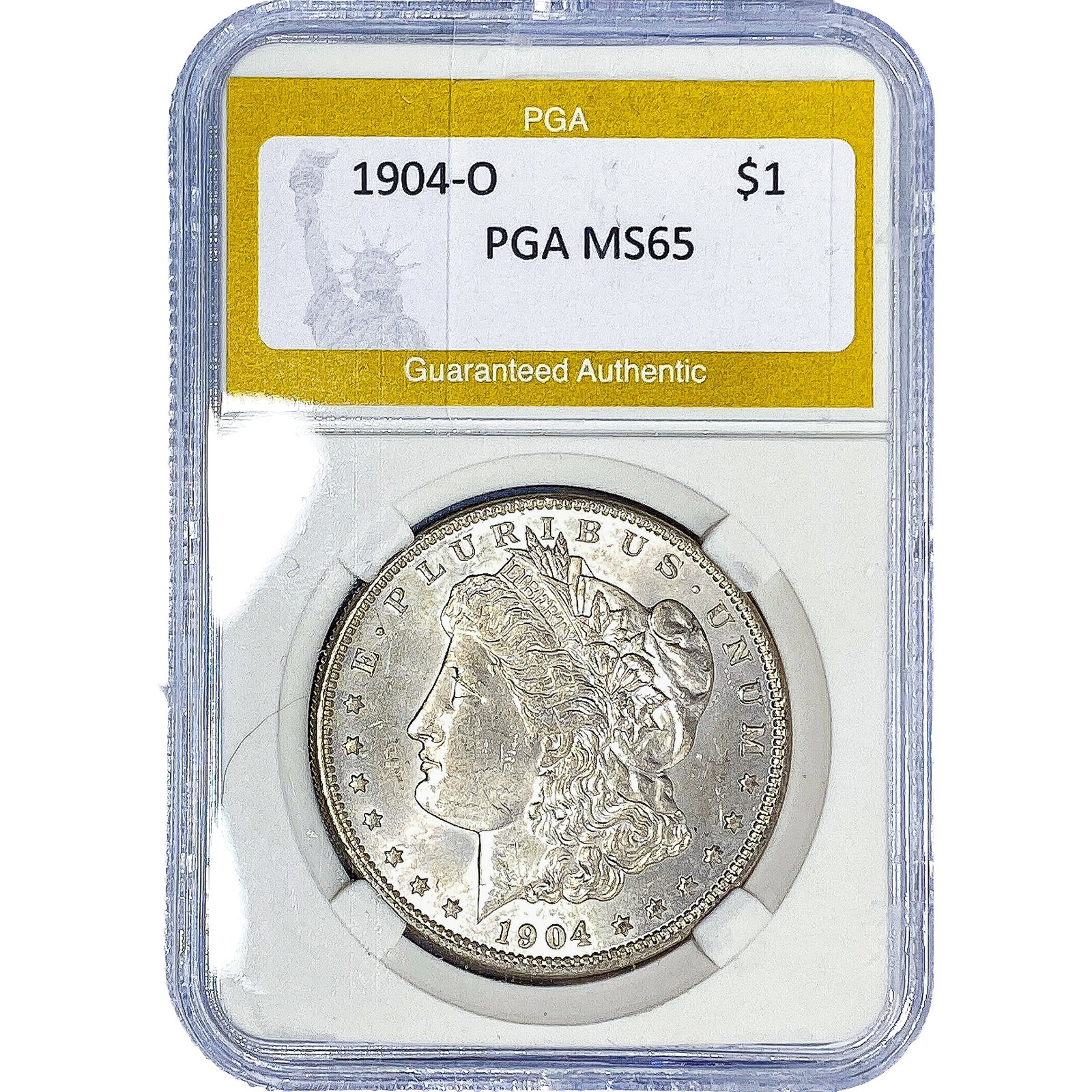 1904-O Morgan Silver Dollar PGA MS65: 1904-O Morgan Silver Dollar PGA MS65