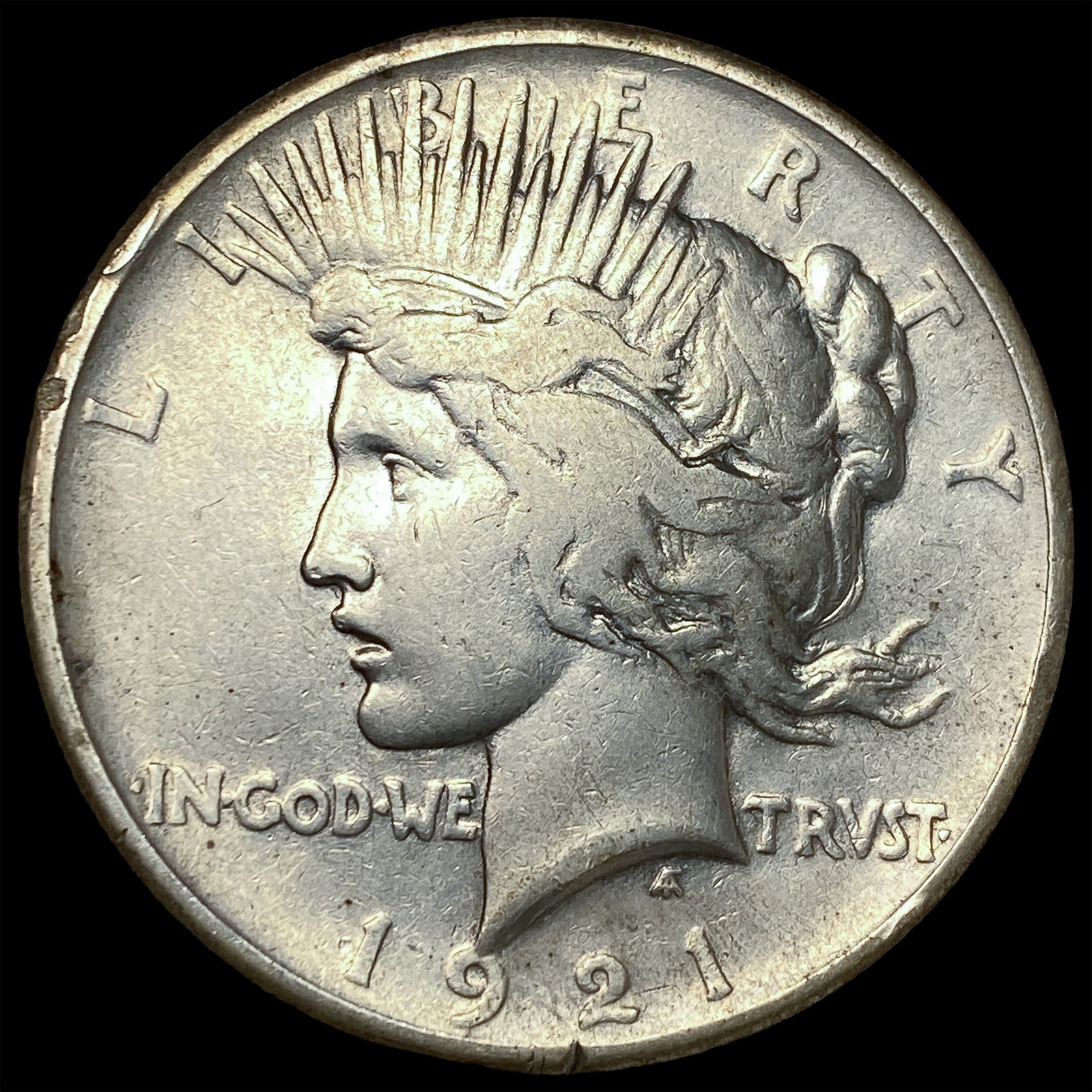 1921 Silver Peace Dollar NEARLY UNCIRCULATED: 1921 Silver Peace Dollar NEARLY UNCIRCULATED