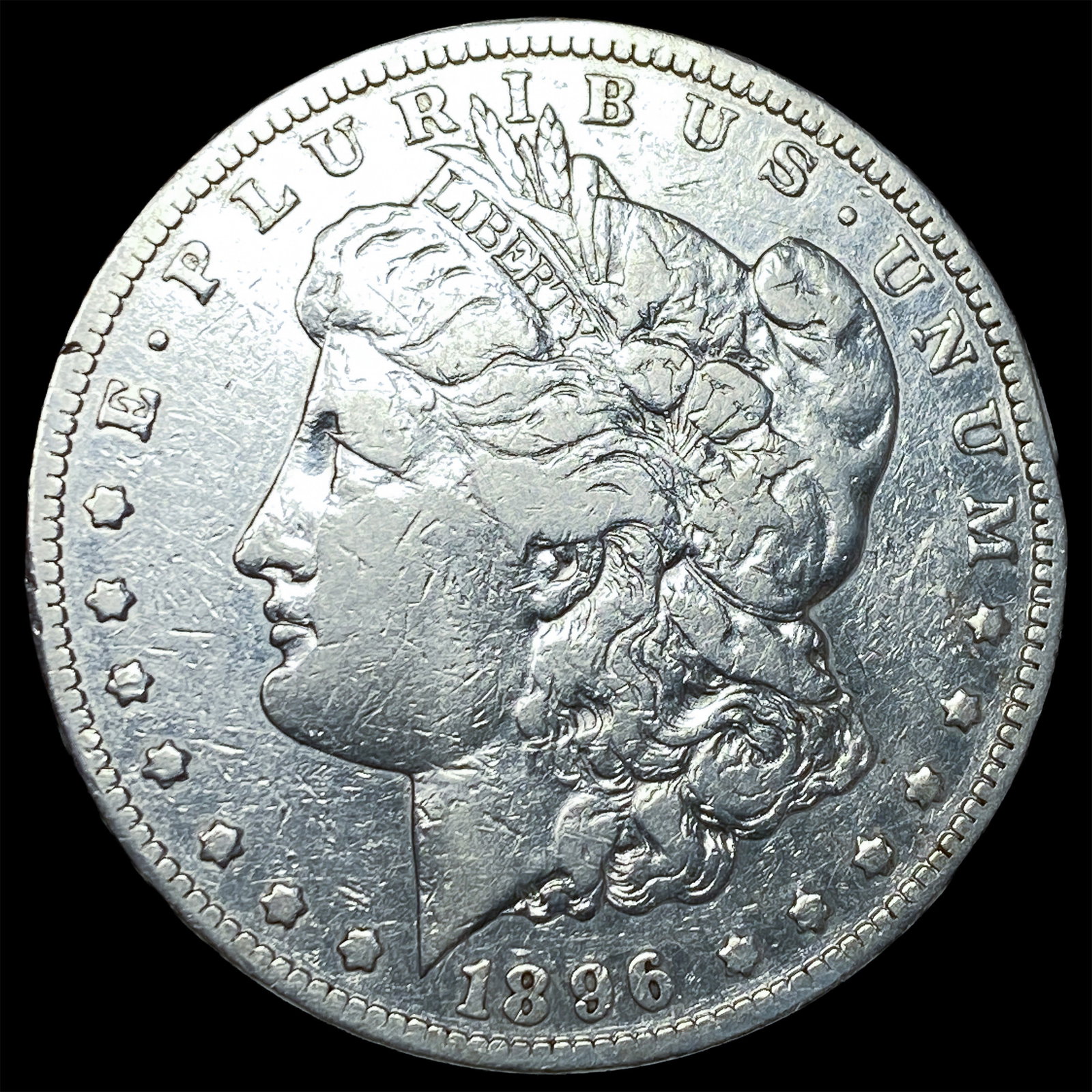 1896-S Silver Morgan Dollar LIGHTLY CIRCULATED: 1896-S Silver Morgan Dollar LIGHTLY CIRCULATED