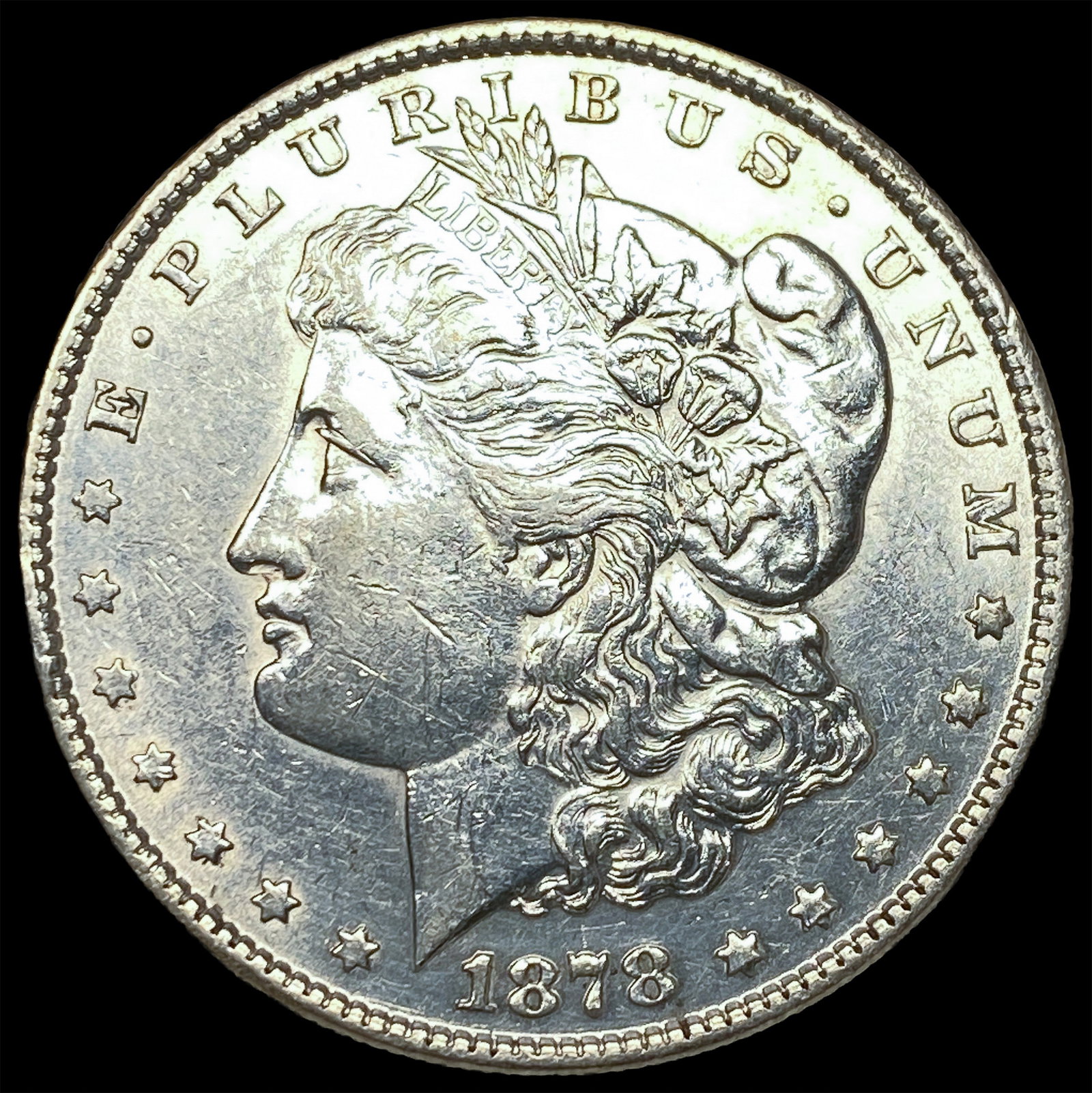 1878 Rev 79 Silver Morgan Dollar CLOSELY UNCIRCULATED: 1878 Rev 79 Silver Morgan Dollar CLOSELY UNCIRCULATED