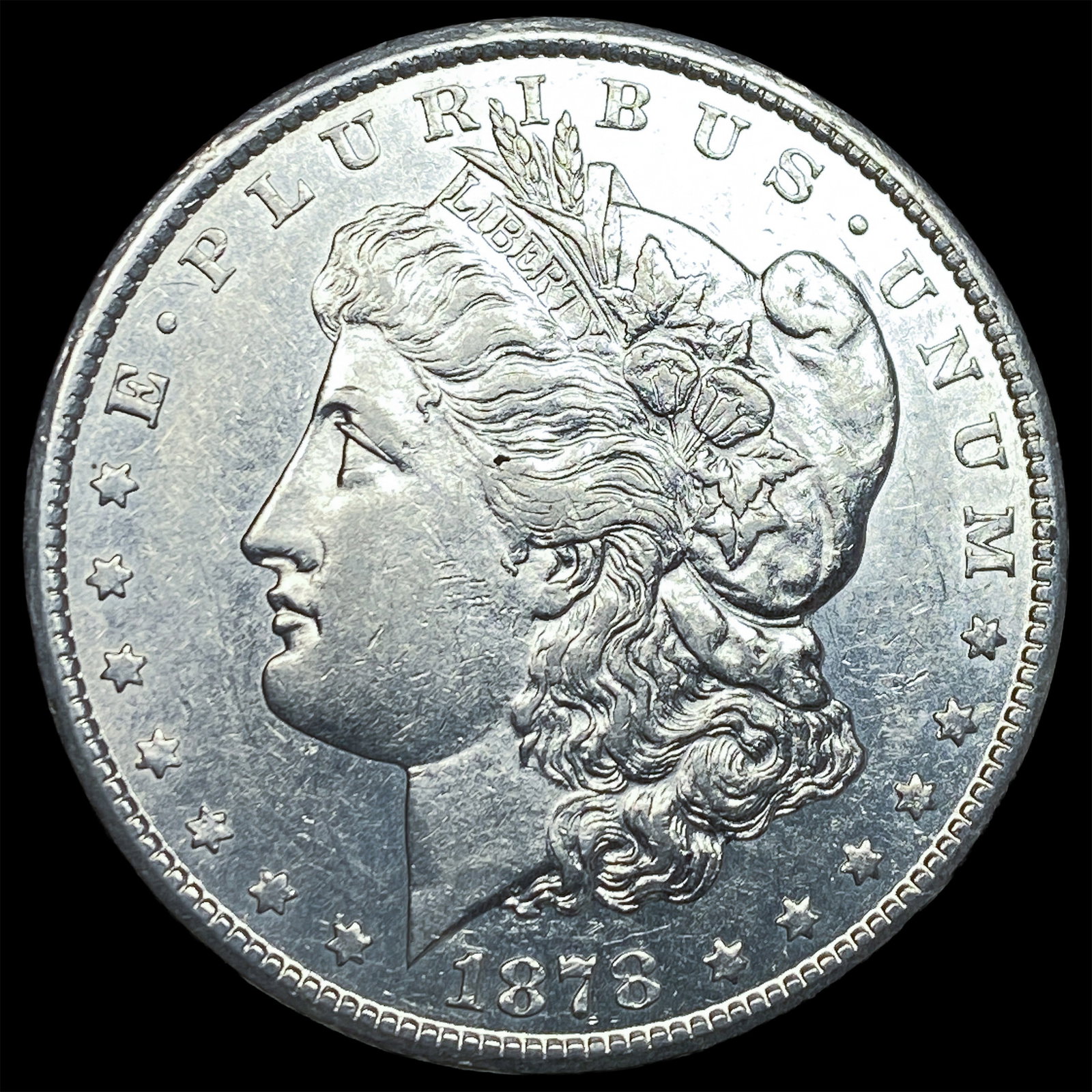 1878-CC Silver Morgan Dollar CLOSELY UNCIRCULATED: 1878-CC Silver Morgan Dollar CLOSELY UNCIRCULATED