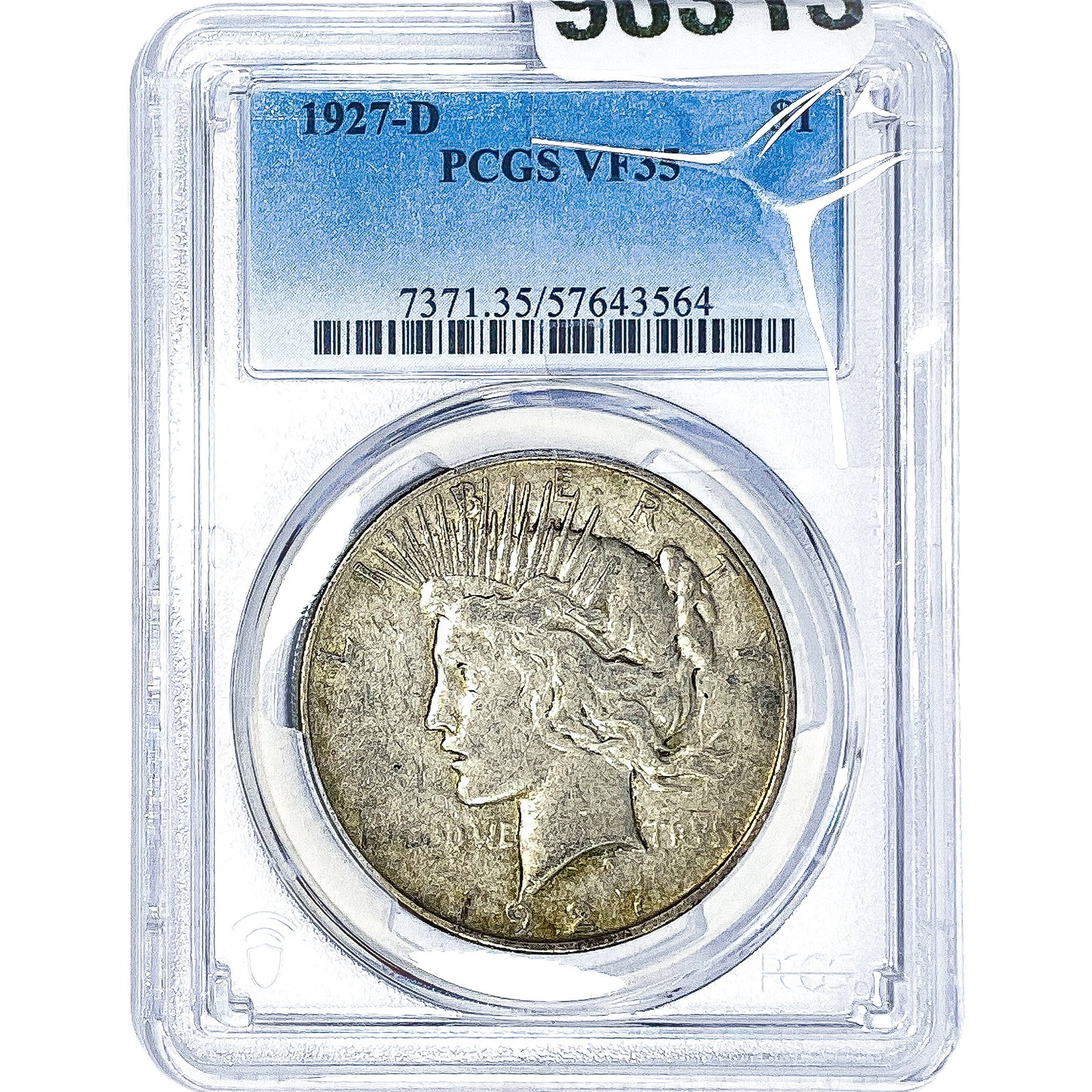 1927-D Silver Peace Dollar PCGS VF35 (1 of 2)