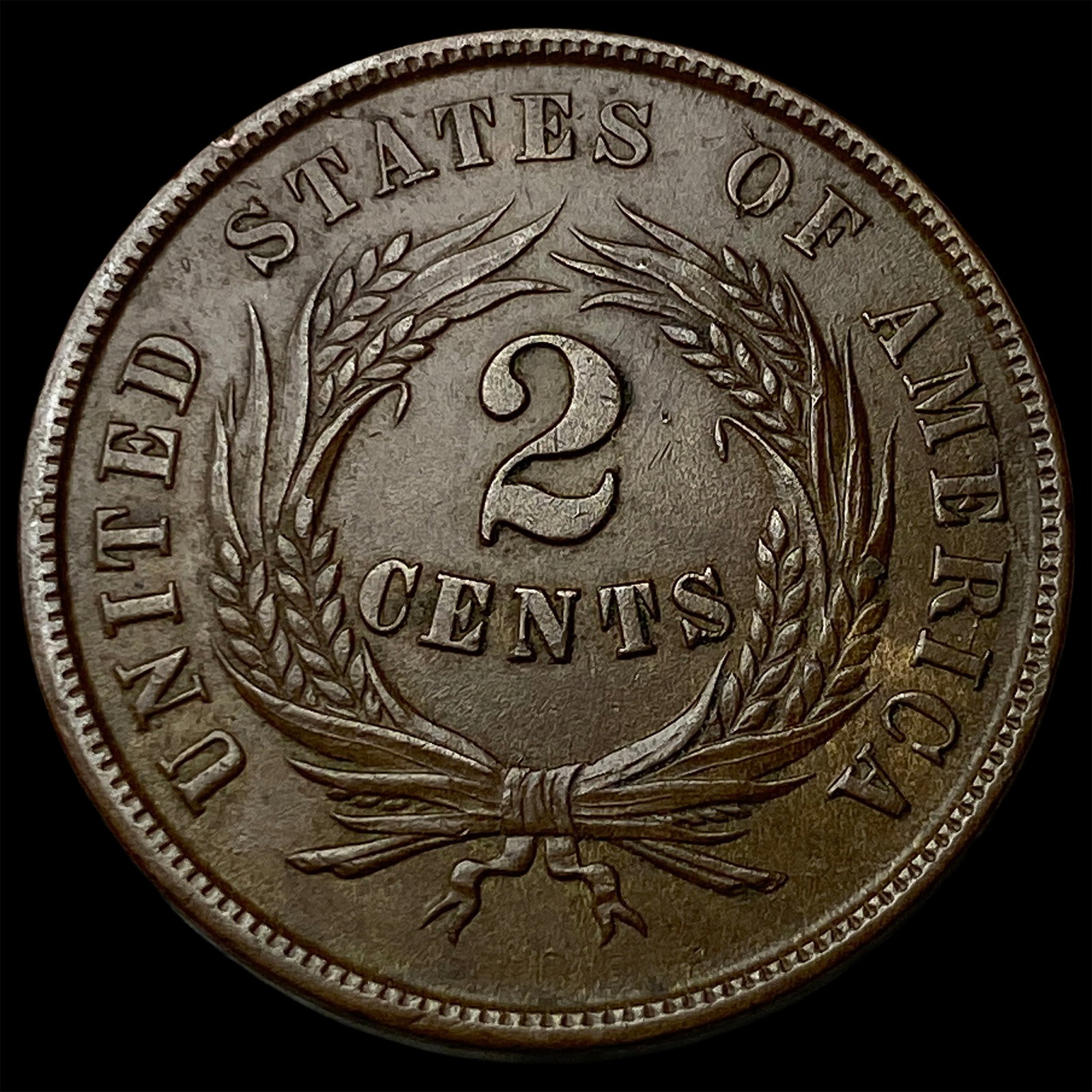 1864 Two-Cent Piece CLOSELY UNCIRCULATED - 2