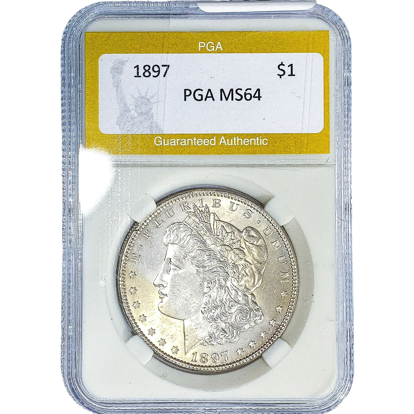 1897 Morgan Silver Dollar PGA MS64: 1897 Morgan Silver Dollar PGA MS64