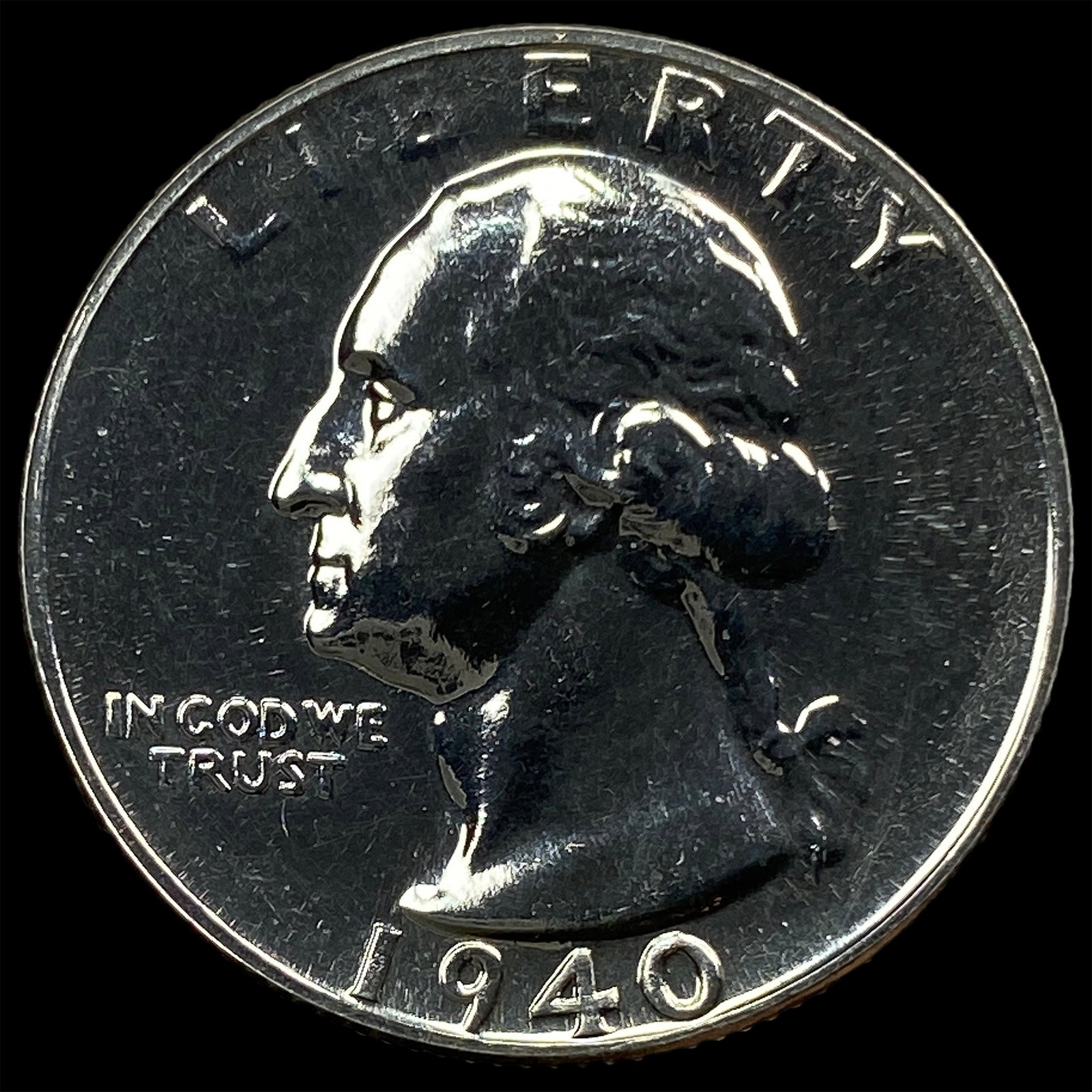 1940 Silver Washington Quarter CHOICE PROOF (1 of 2)