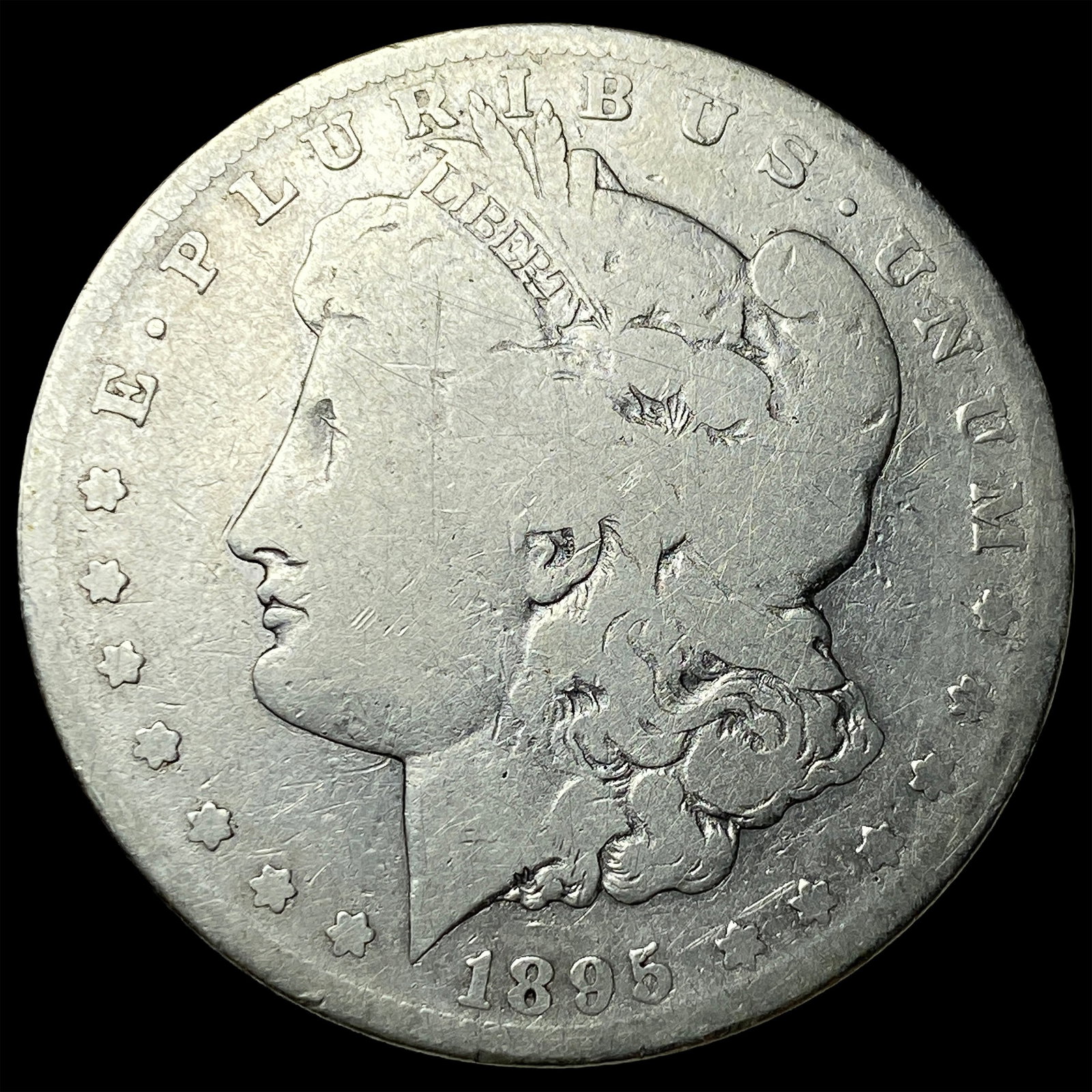 1895-S Silver Morgan Dollar NICELY CIRCULATED (1 of 2)