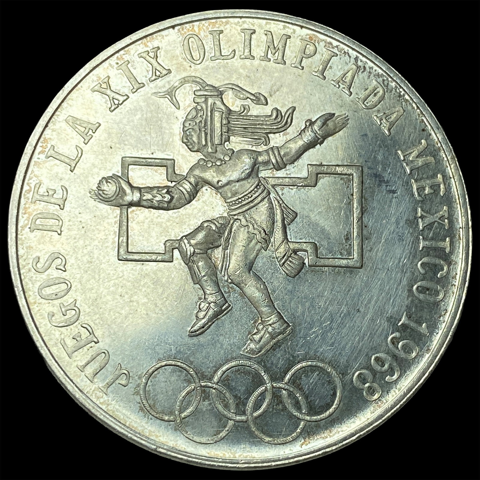 1968 Mexico Silver 25 Pesos Olympics UNCIRCULATED (1 of 2)