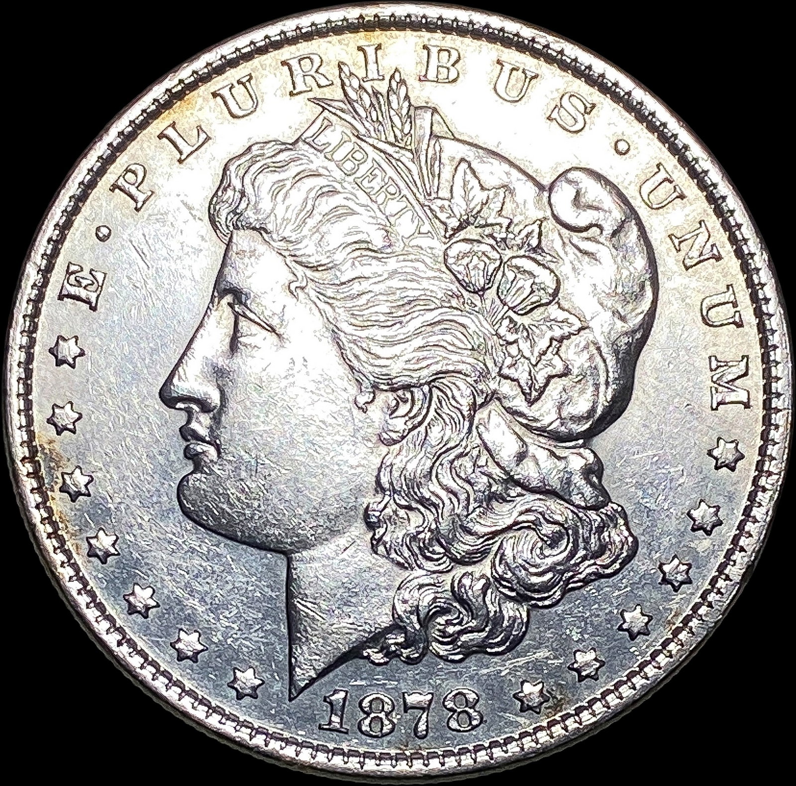 1878 REV 79 Silver Morgan Dollar CLOSELY UNCIRCULATED: 1878 REV 79 Silver Morgan Dollar CLOSELY UNCIRCULATED