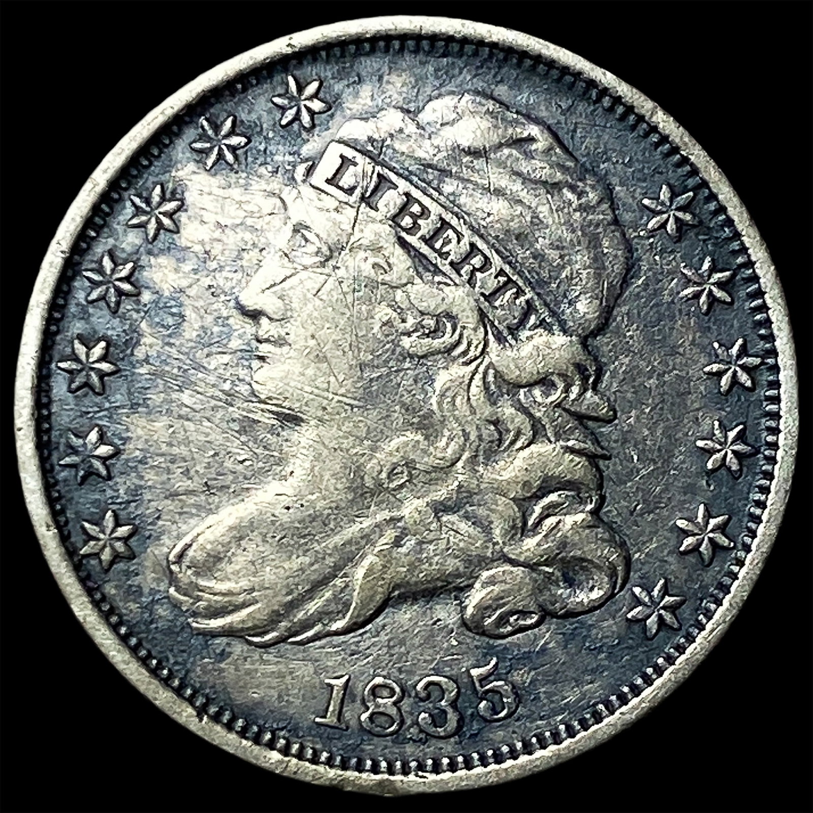 1835 Capped Bust Dime NEARLY UNCIRCULATED (1 of 2)