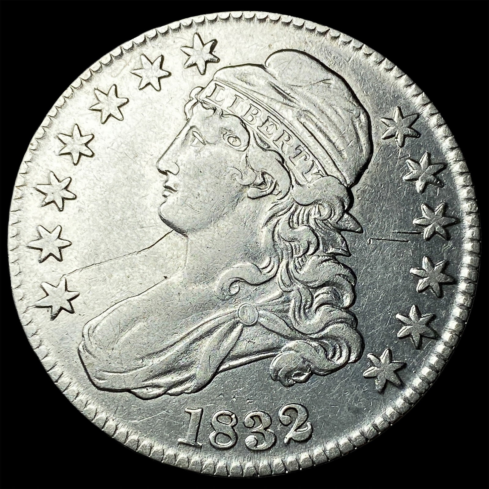 1832 Capped Bust Half Dollar NEARLY UNCIRCULATED (1 of 2)