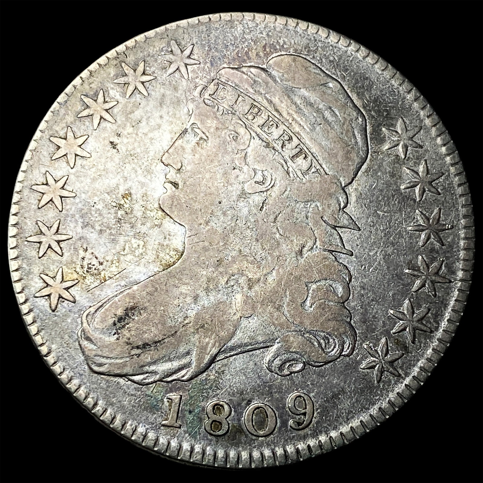 1809 Capped Bust Half Dollar NEARLY UNCIRCULATED (1 of 2)