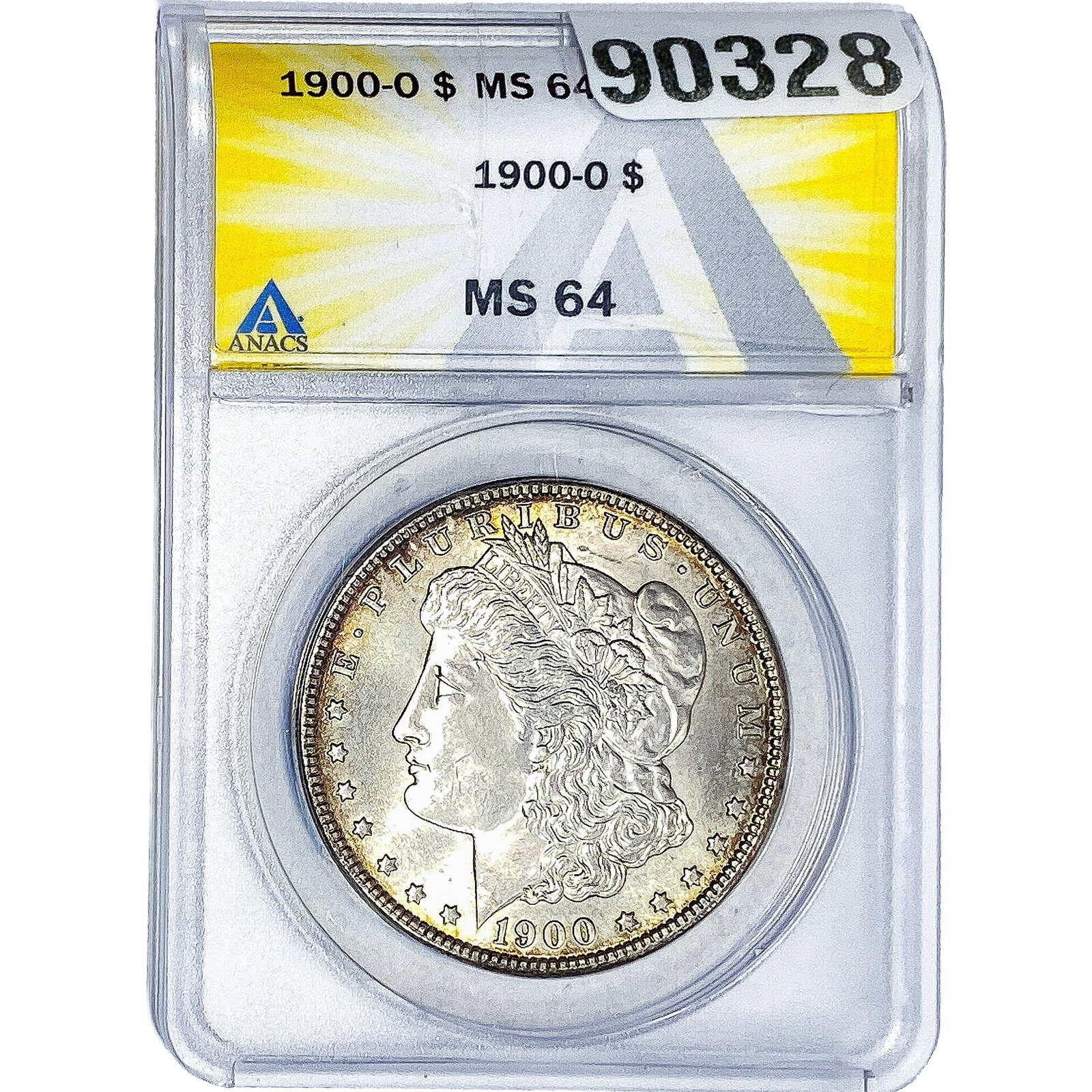 1900-O Morgan Silver Dollar ANACS MS64: 1900-O Morgan Silver Dollar ANACS MS64