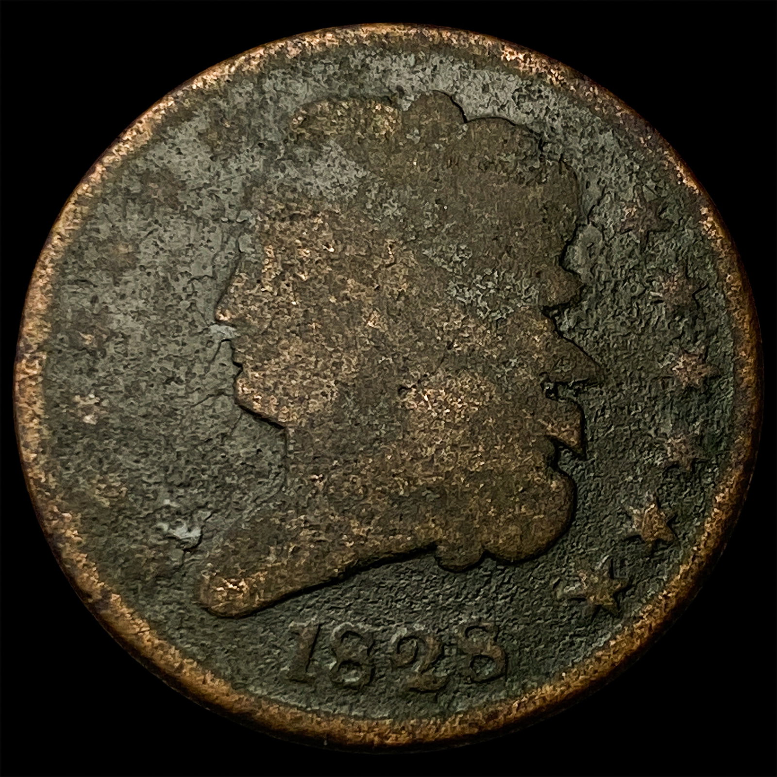 1828 Classic Head Half Cent NICELY CIRCULATED: 1828 Classic Head Half Cent NICELY CIRCULATED