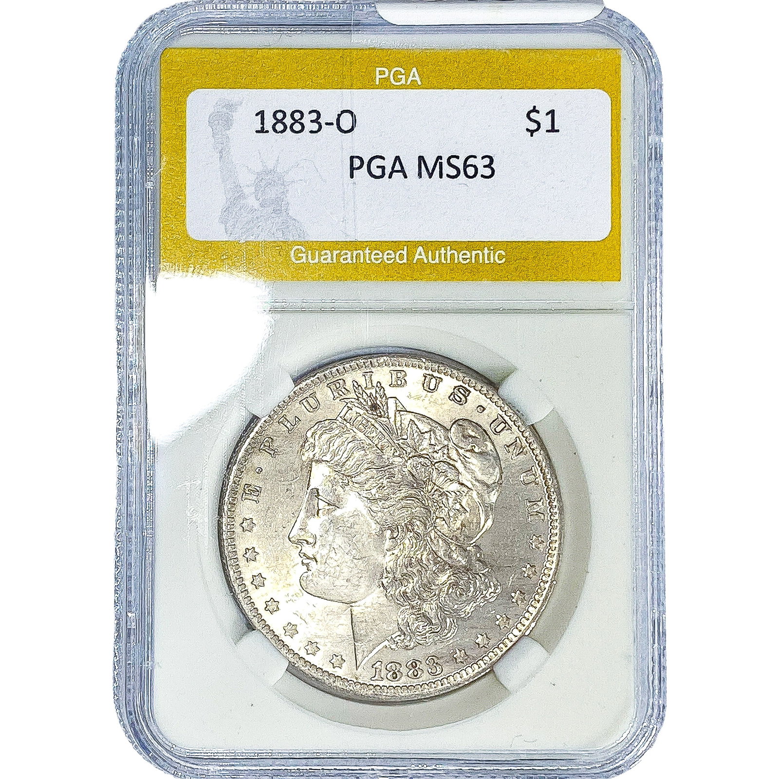 1883-O Morgan Silver Dollar PGA MS63: 1883-O Morgan Silver Dollar PGA MS63
