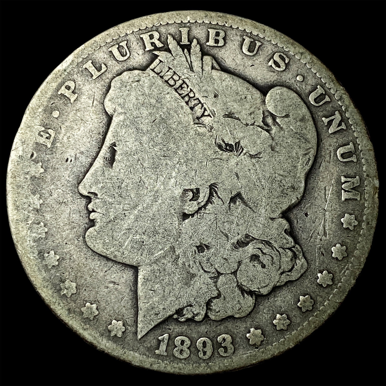 1893 Silver Morgan Dollar NICELY CIRCULATED (1 of 2)