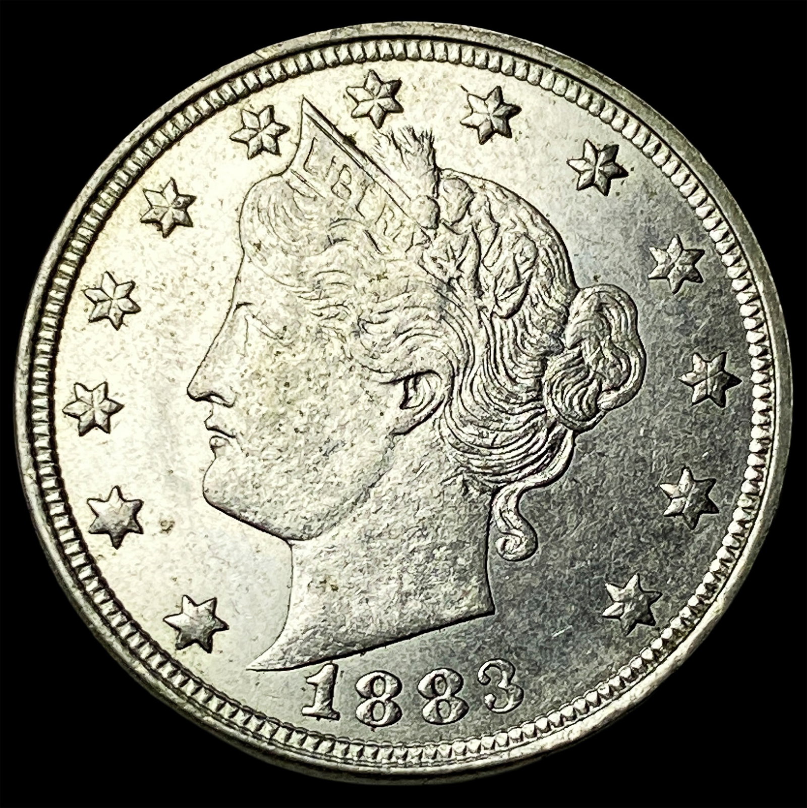1883 Liberty Head Nickel (No Cents) CHOICE AU (1 of 2)