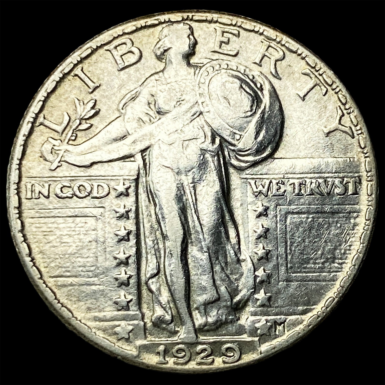 1929 Standing Liberty Silver Quarter CLOSELY UNCIRCULATED: 1929 Standing Liberty Silver Quarter CLOSELY UNCIRCULATED