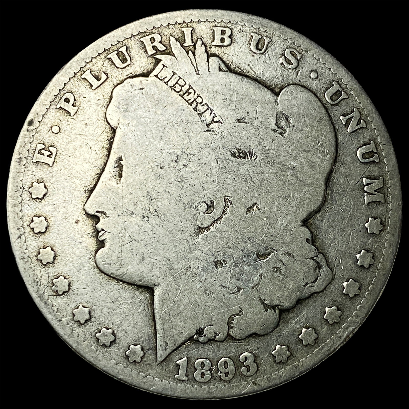 1893-O Silver Morgan Dollar NICELY CIRCULATED: 1893-O Silver Morgan Dollar NICELY CIRCULATED