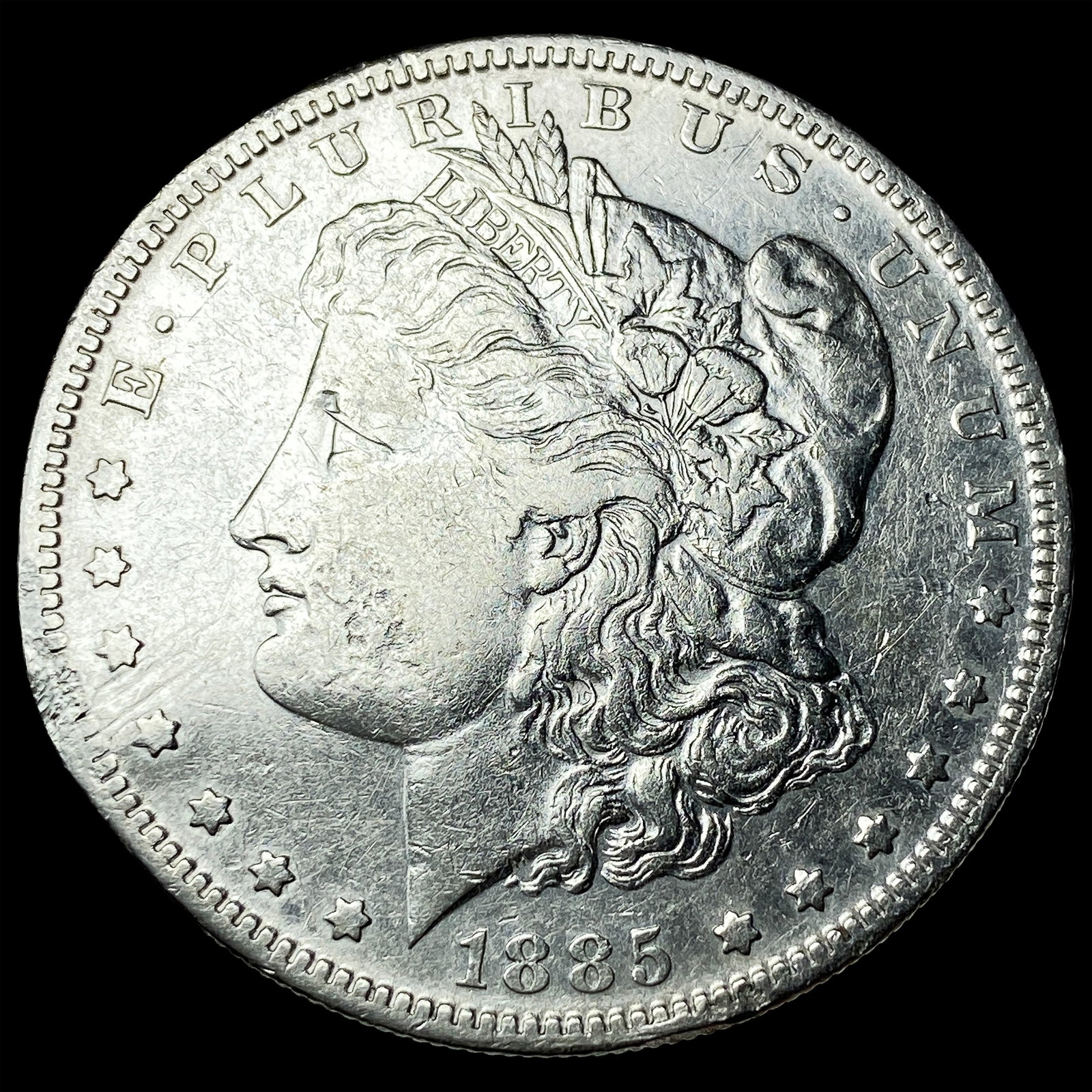 1885-S Silver Morgan Dollar NEARLY UNCIRCULATED: 1885-S Silver Morgan Dollar NEARLY UNCIRCULATED