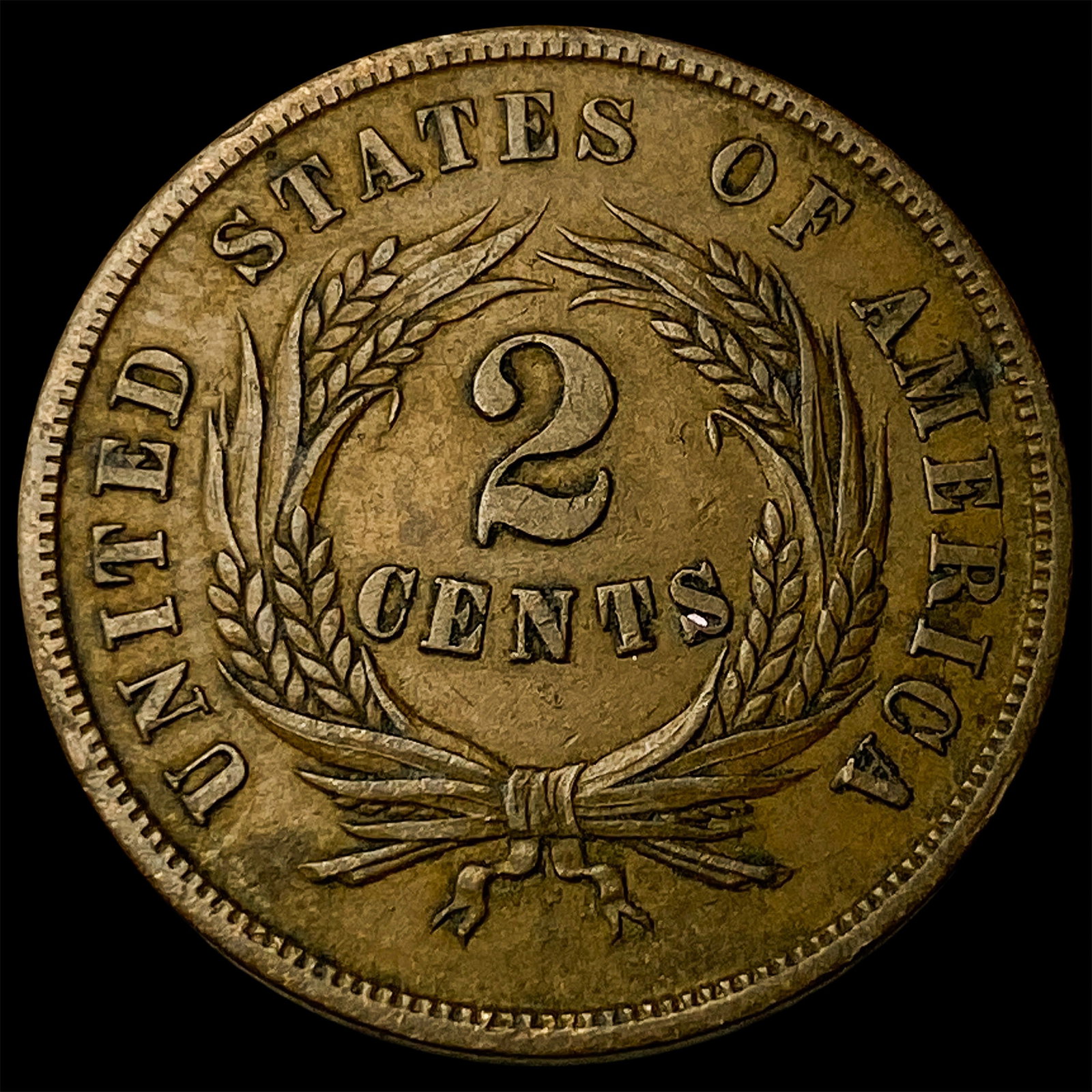 1864 Two-Cent Piece CLOSELY UNCIRCULATED - 2