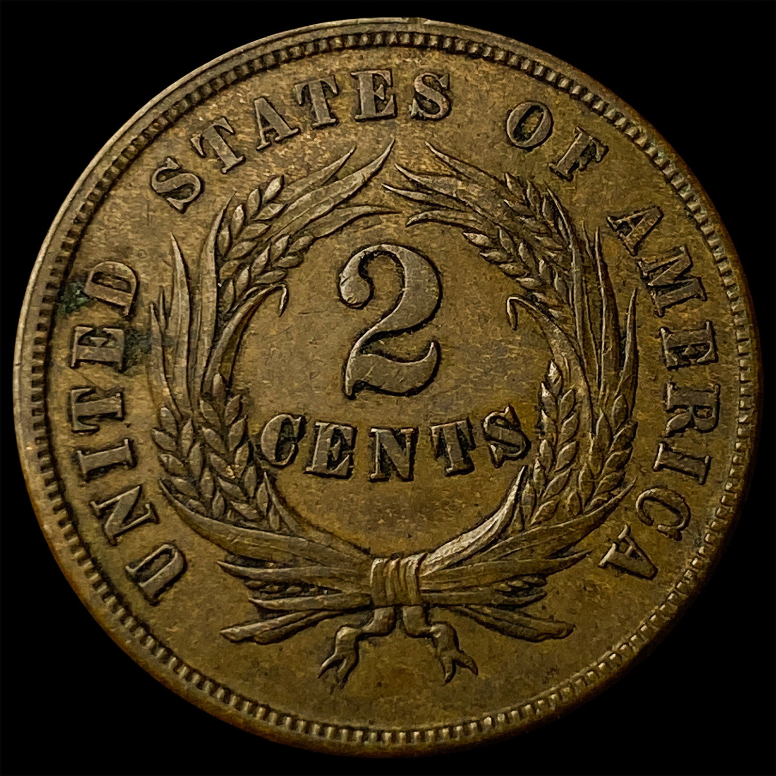 1865 Two-Cent Piece CLOSELY UNCIRCULATED - 2