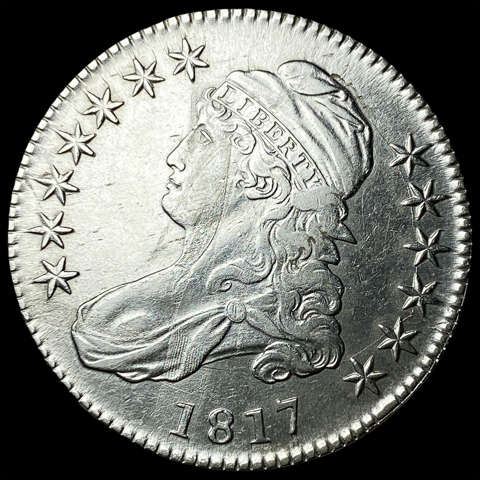 1817 Capped Bust Half Dollar CLOSELY UNCIRCULATED (1 of 2)