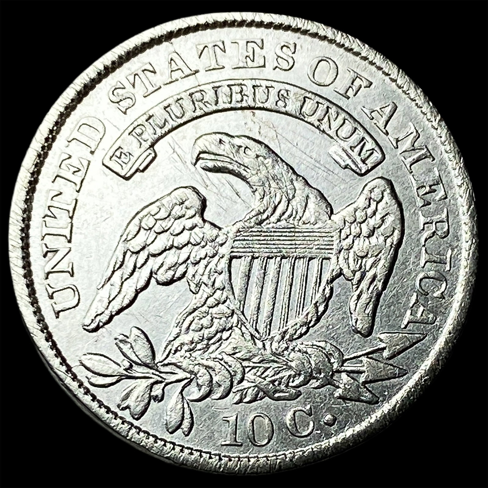 1831 Silver Capped Bust Dime CLOSELY UNCIRCULATED - 2