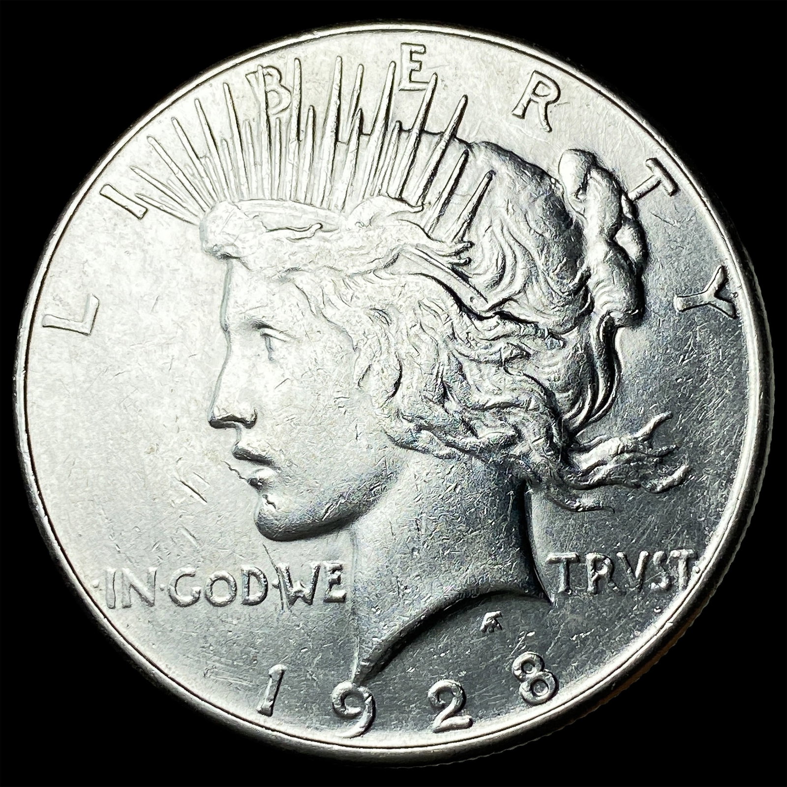 1928-S Silver Peace Dollar CLOSELY UNCIRCULATED: 1928-S Silver Peace Dollar CLOSELY UNCIRCULATED