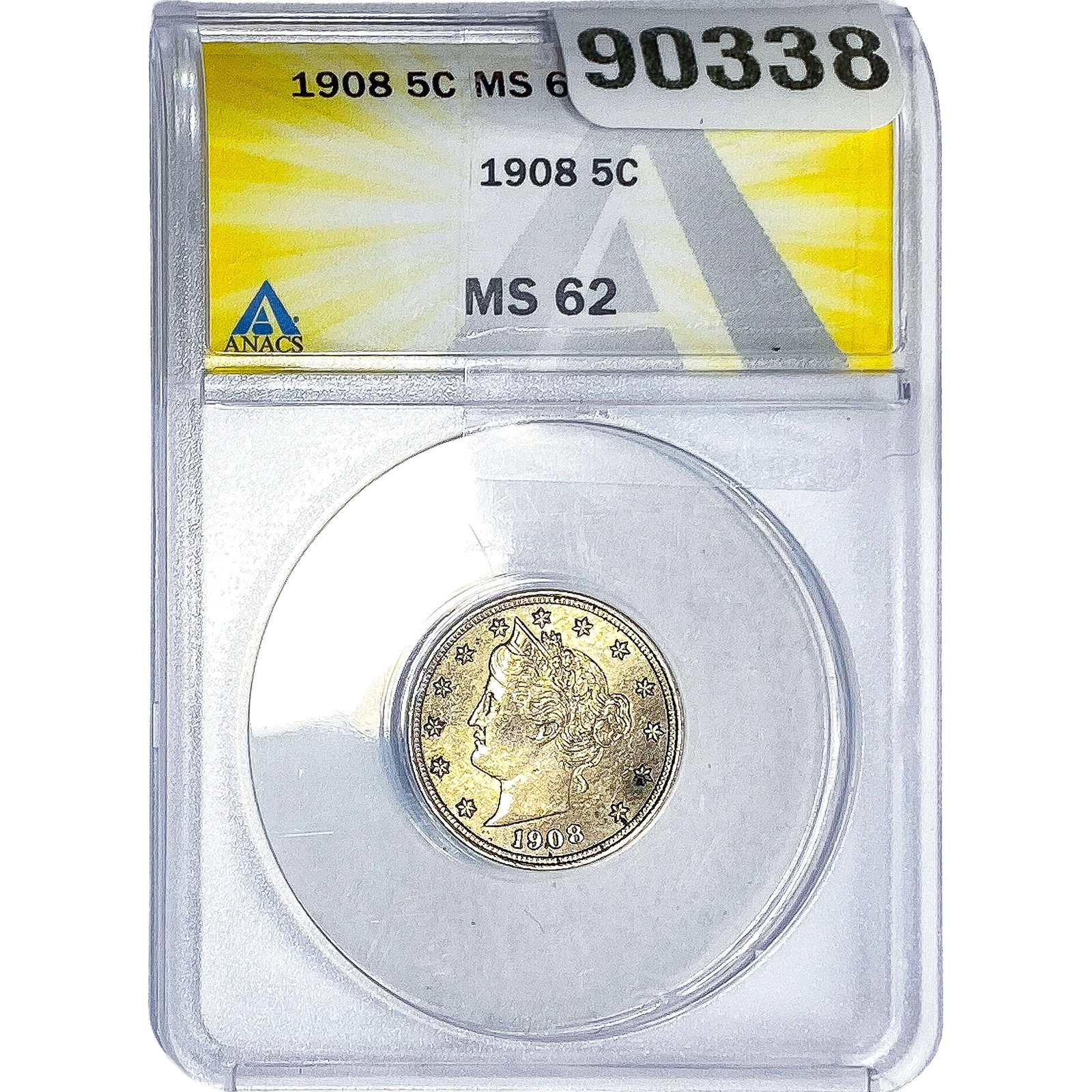 1908 Liberty Victory Nickel ANACS MS62 (1 of 2)