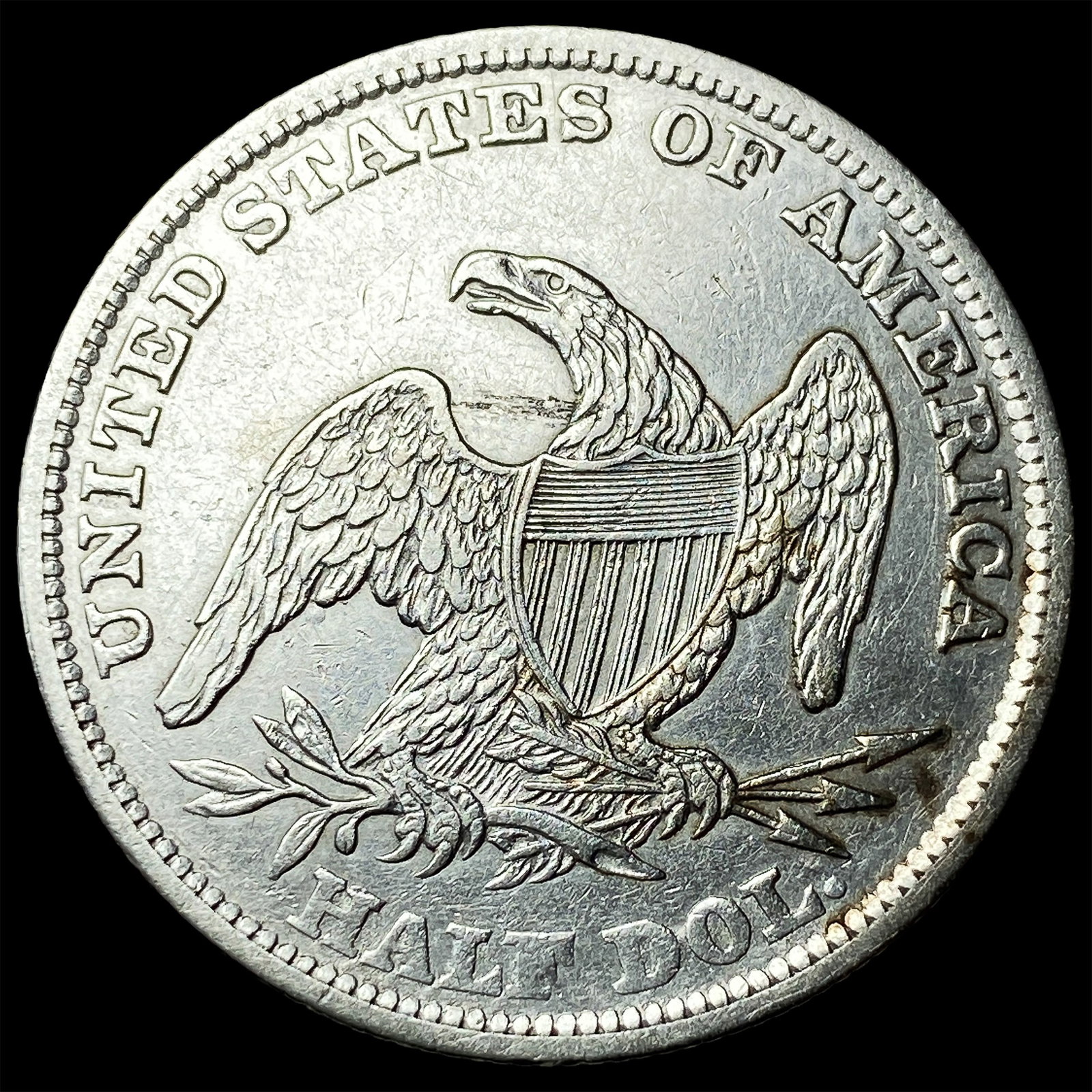 1838 Capped Bust Half Dollar CLOSELY UNCIRCULATED - 2