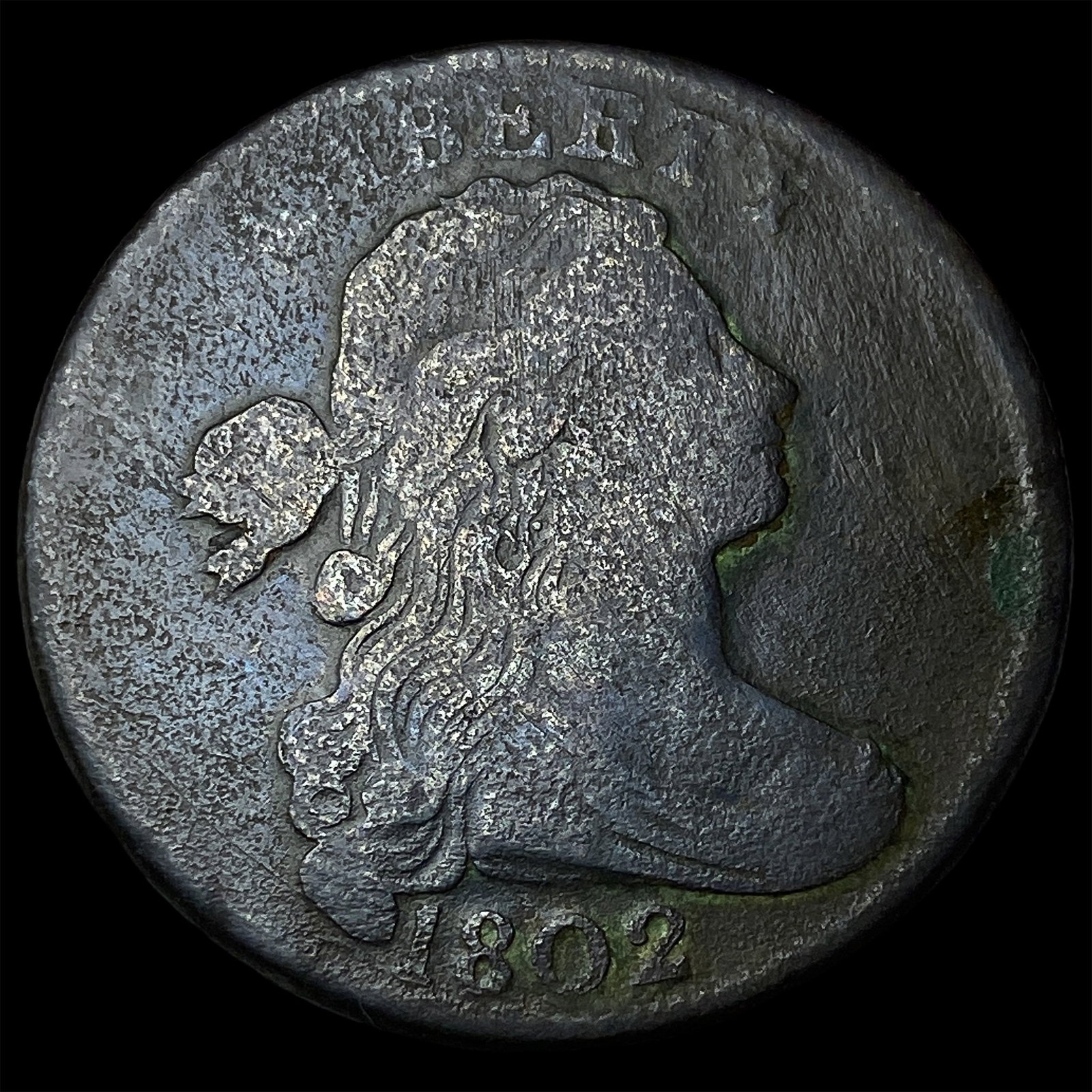 1802 Draped Bust Large Cent LIGHTLY CIRCULATED