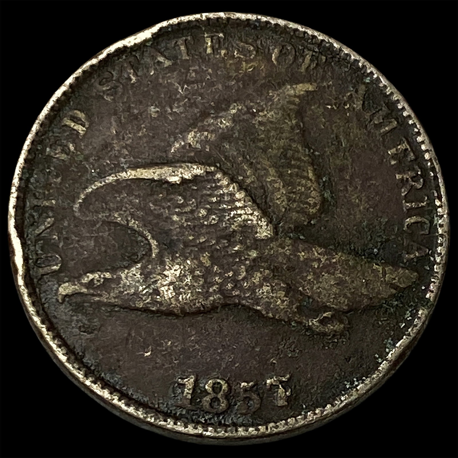 1857 Copper-Nickel Flying Eagle Cent HIGH GRADE: 1857 Copper-Nickel Flying Eagle Cent HIGH GRADE