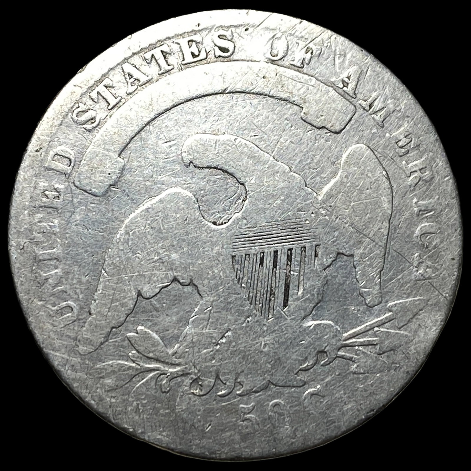 1836 Capped Bust Half Dollar NICELY CIRCULATED - 2