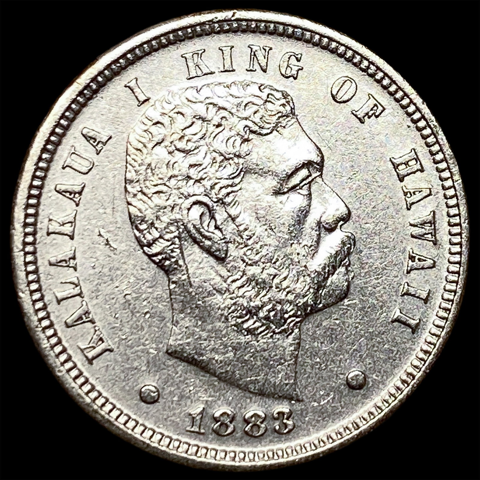 1883 Hawaii Silver Dime CLOSELY UNCIRCULATED: 1883 Hawaii Silver Dime CLOSELY UNCIRCULATED