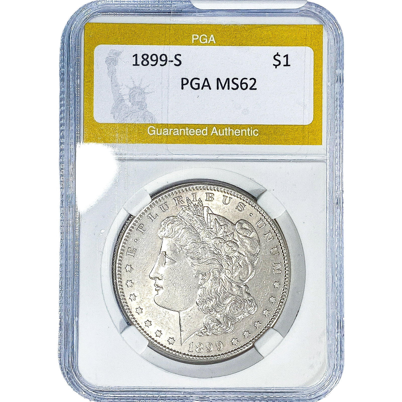 1899-S Morgan Silver Dollar PGA MS62 (1 of 2)